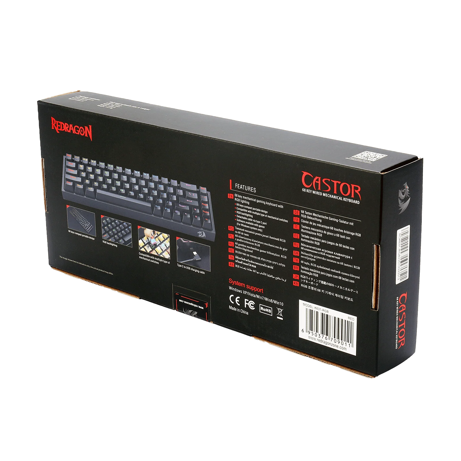 CASTOR K631 65% Wired RGB Gaming Keyboard - Image 13