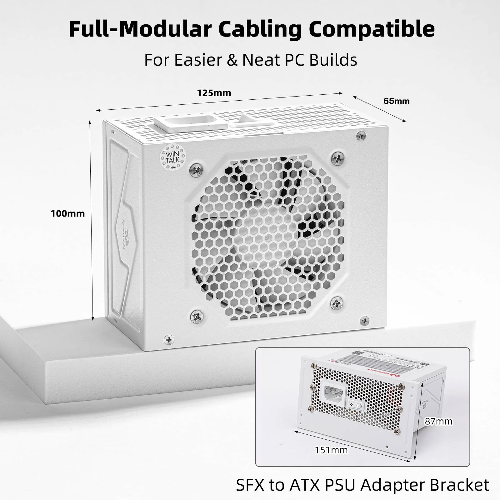 80+ Gold 650 Watt SFX Fully Modular Power Supply - Image 6