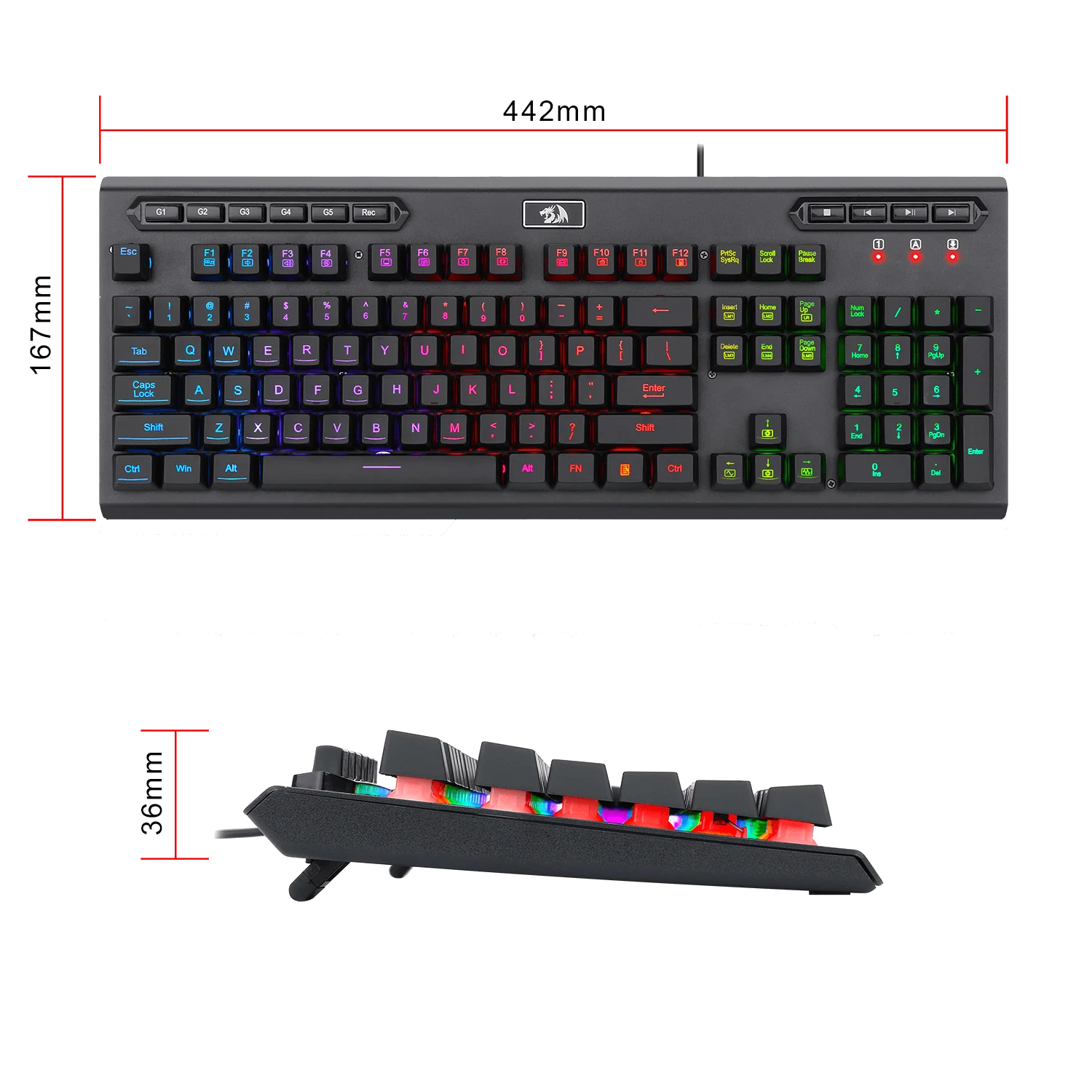 ADITYA K513 Wired Membrane Gaming Keyboard - Image 18