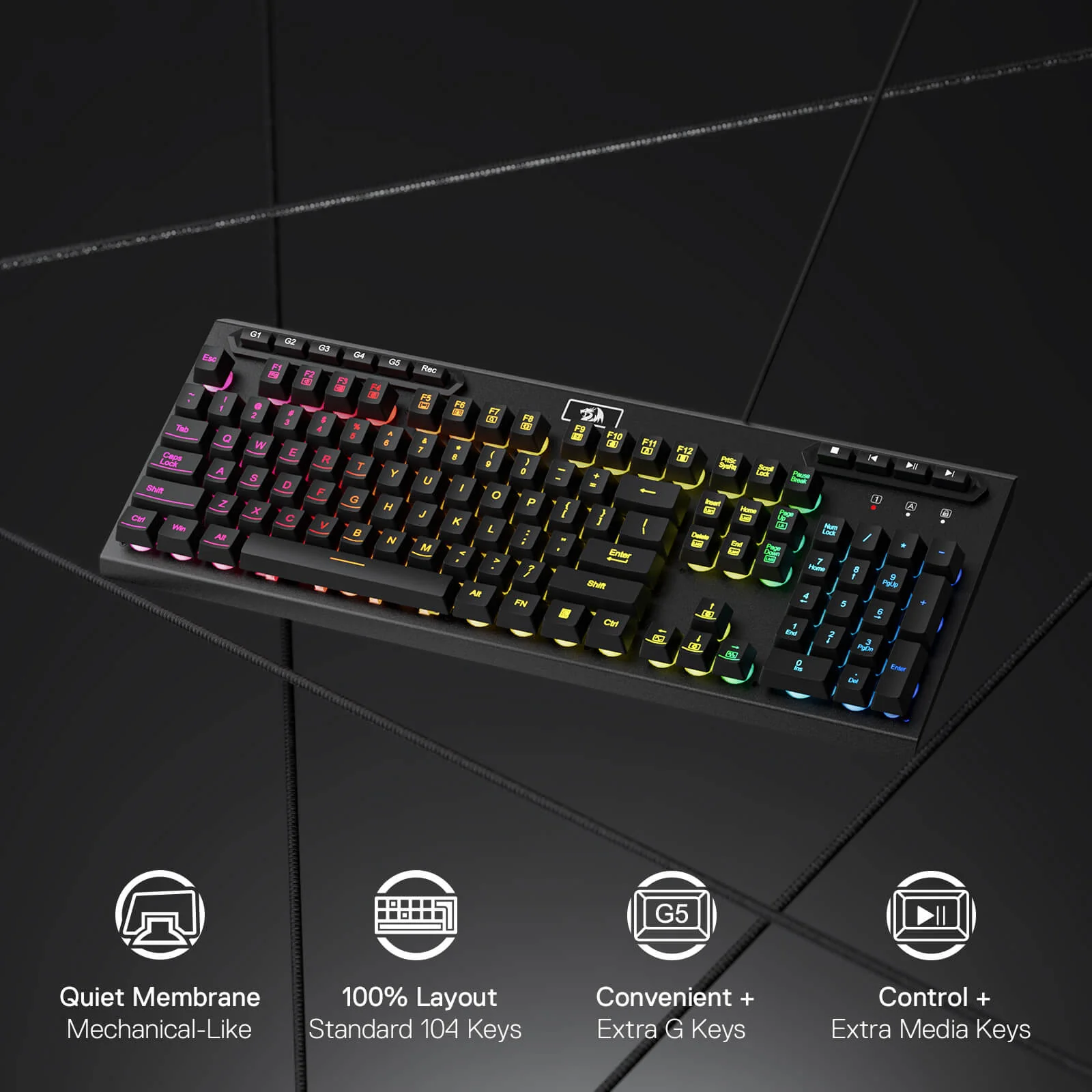 ADITYA K513 Wired Membrane Gaming Keyboard - Image 8