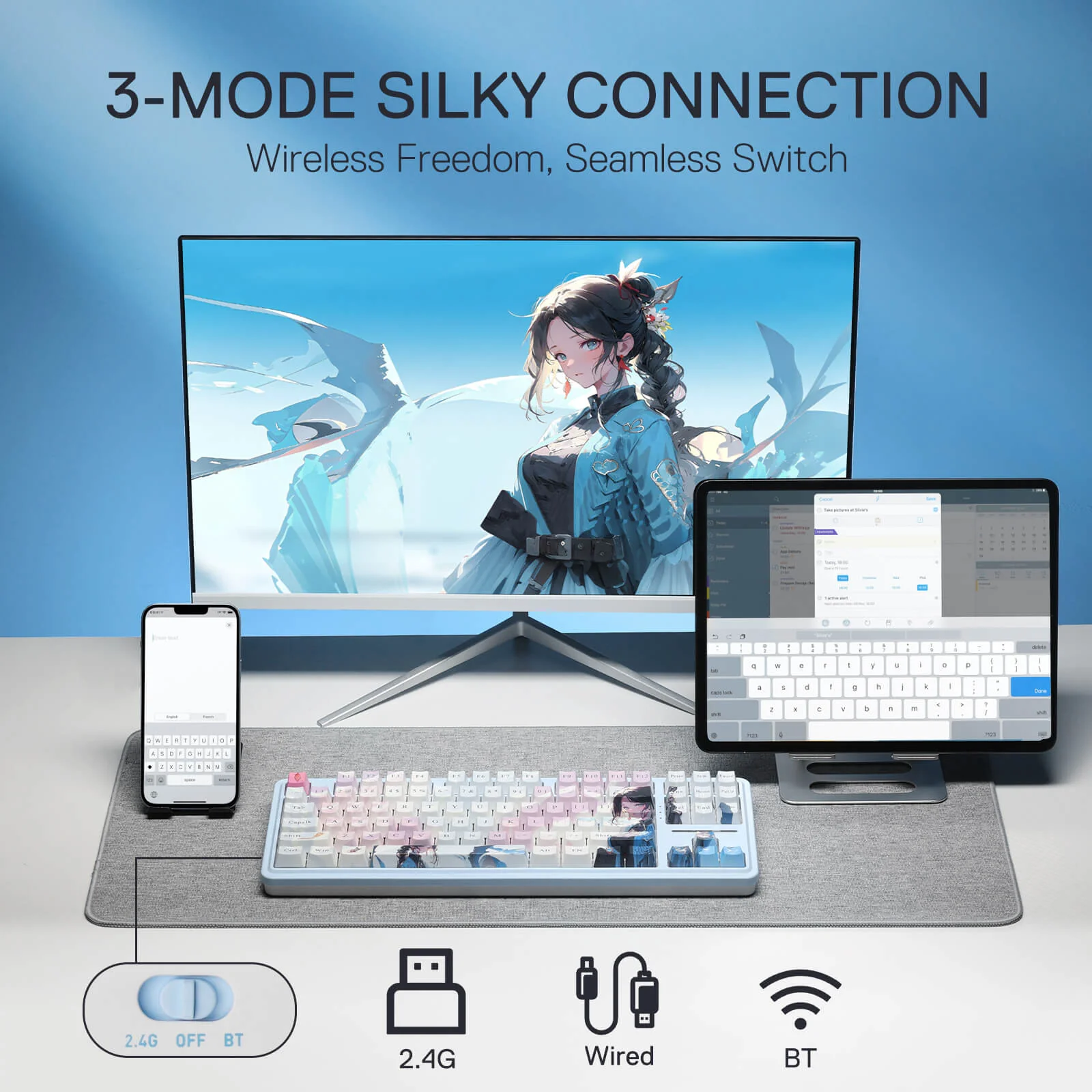 ANTONIUM K728 PRO SE Anime Keyboard - Image 4