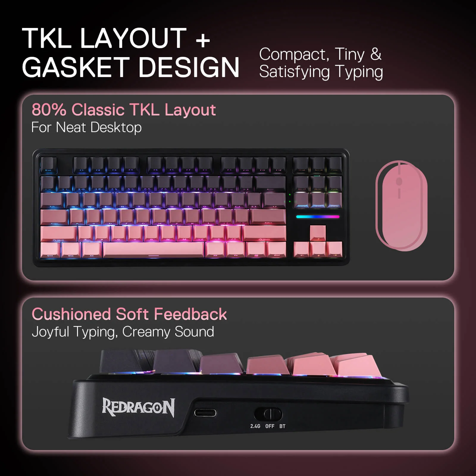 ANTONIUM K728 PRO (Side Printed PBT Keycaps) - Image 5