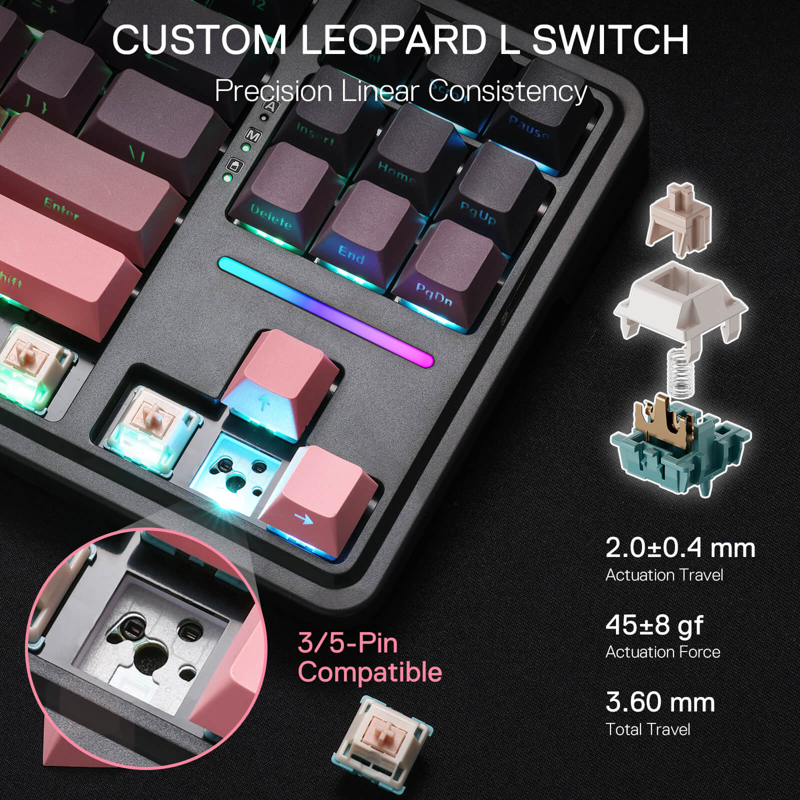 ANTONIUM K728 PRO (Side Printed PBT Keycaps) - Image 6