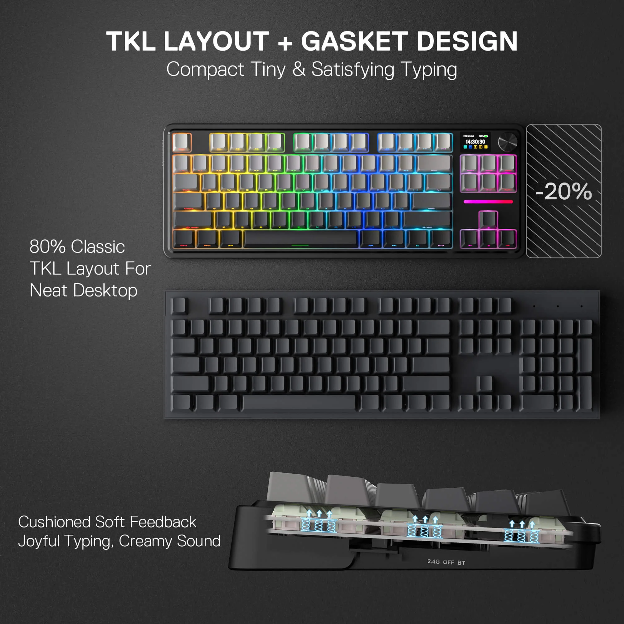 ANTONIUM K743 PRO (Side Printed PBT Keycaps) - Image 10