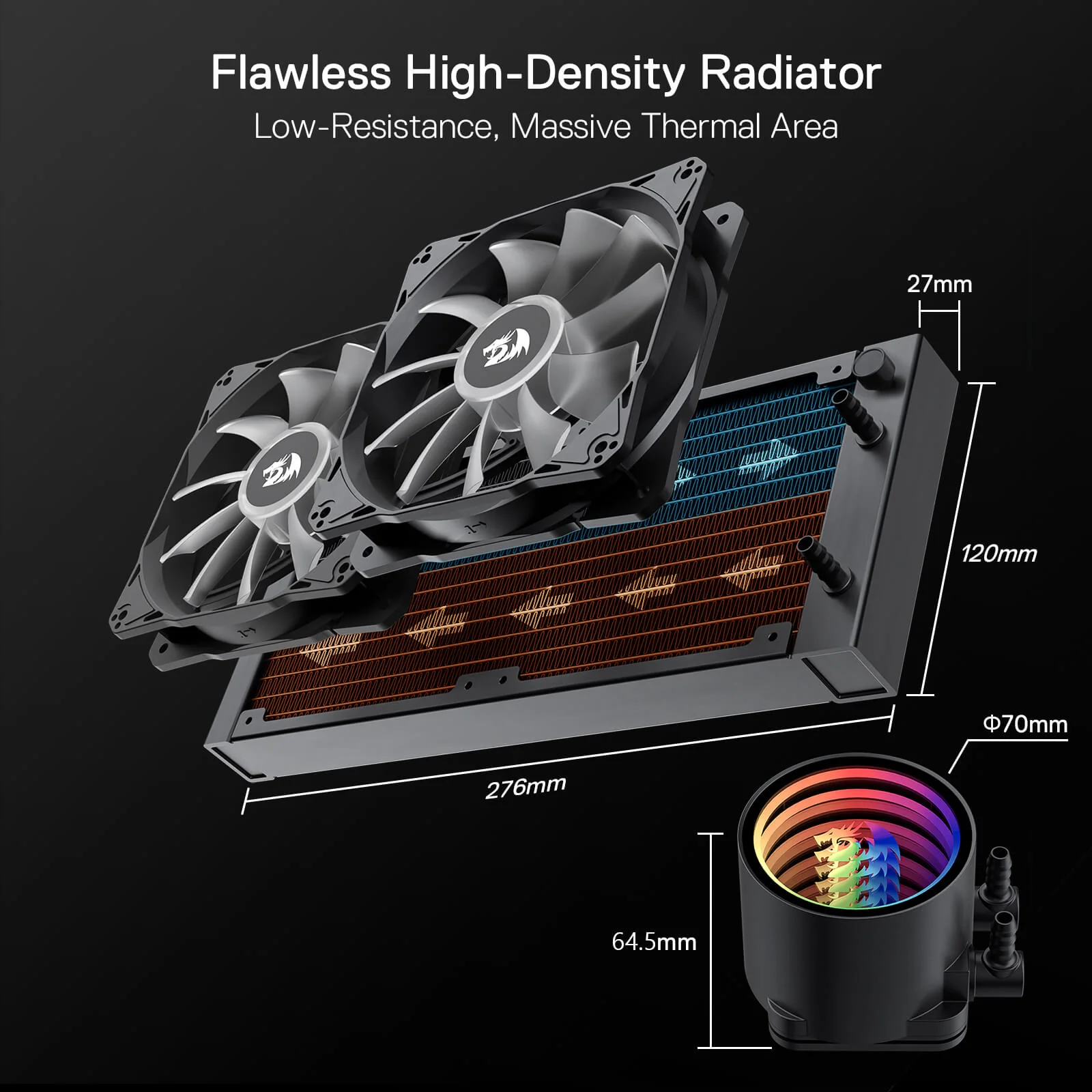 ARGB All-in-one AIO Liquid CPU Cooler - Image 12
