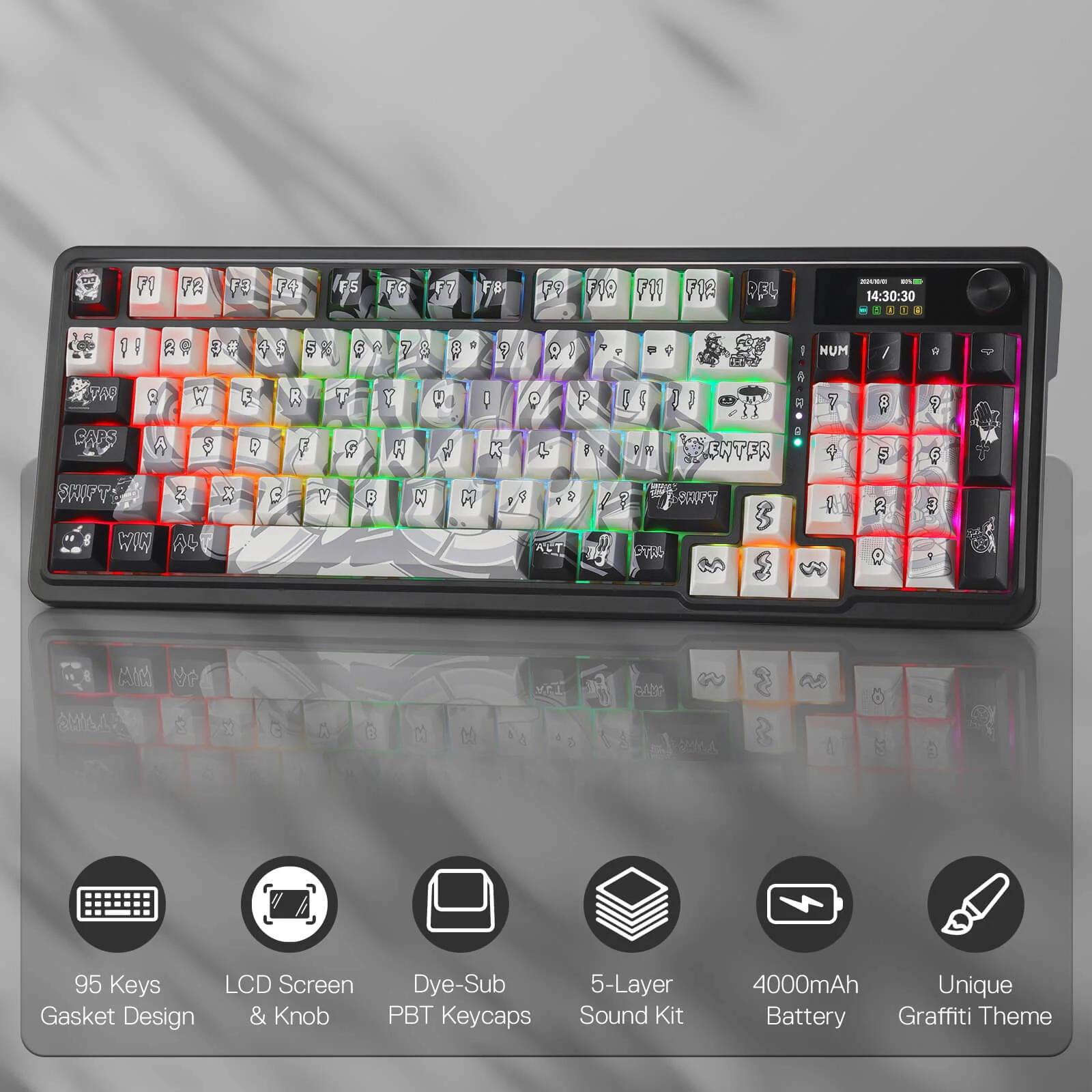 ARTEMIS K719 PRO Graffiti Keyboard - Image 2
