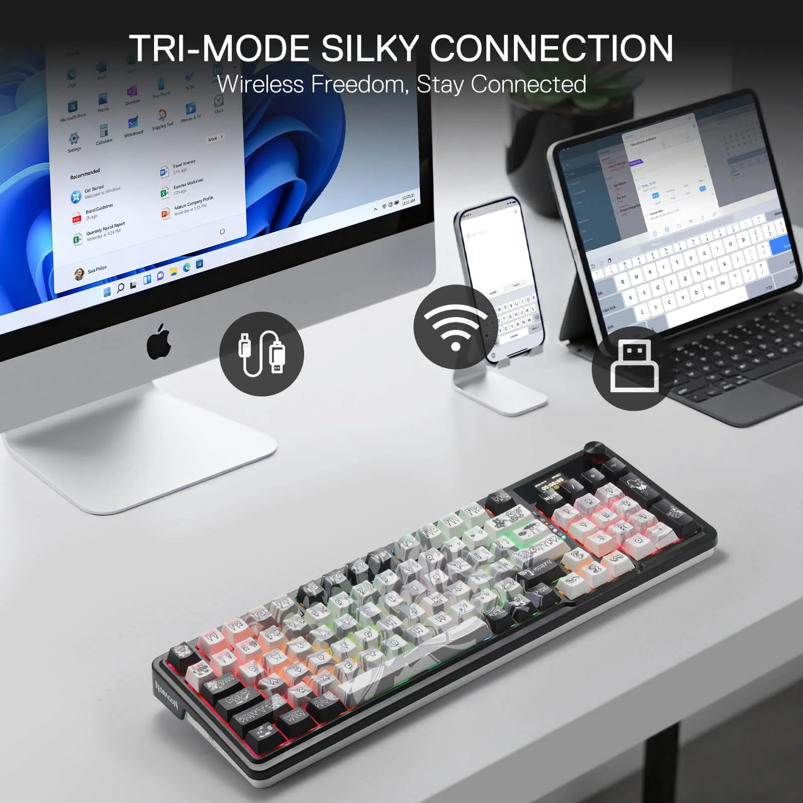 ARTEMIS K719 PRO Graffiti Keyboard - Image 6