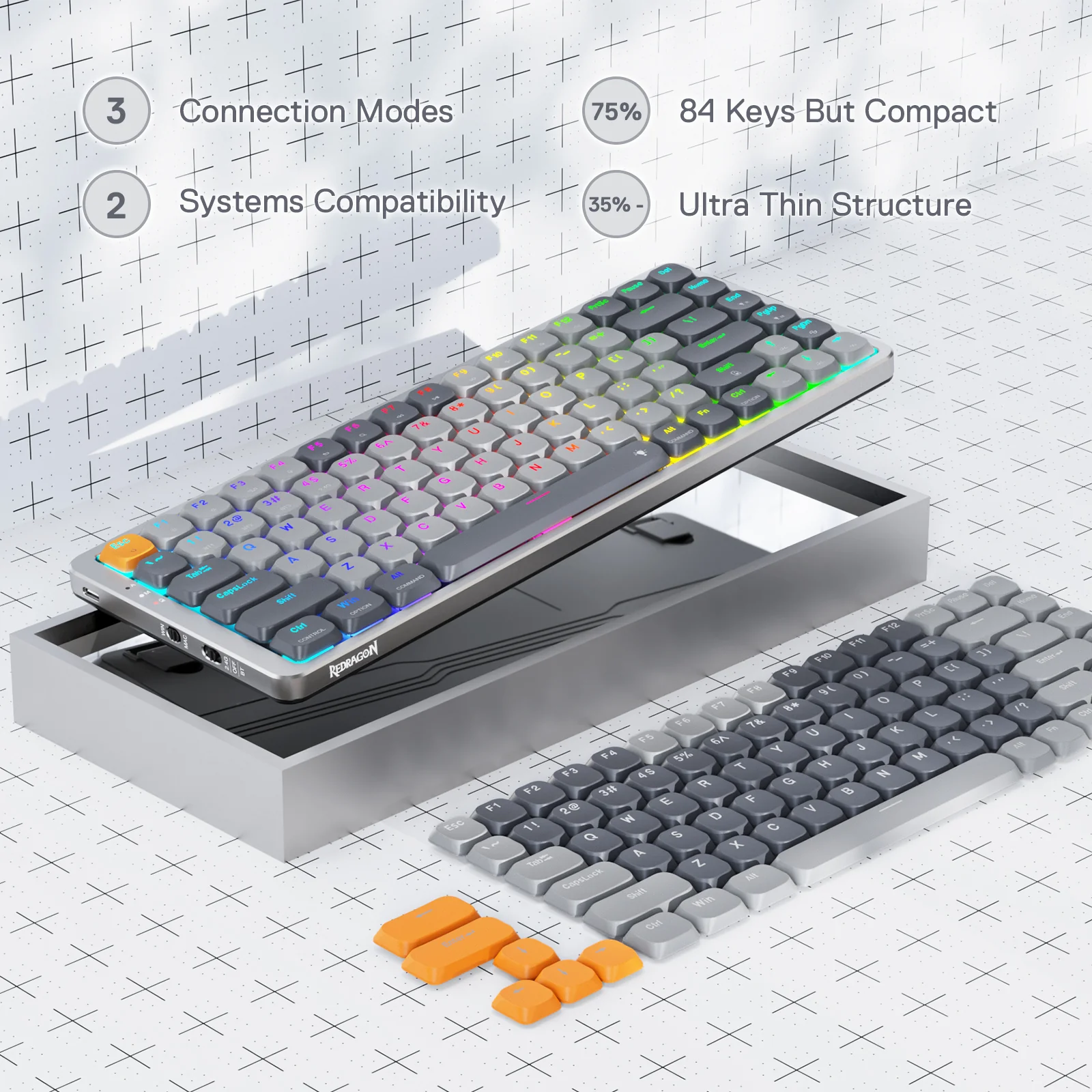 AZURE K652 Wireless Mechanical Keyboard for Mac - Image 4