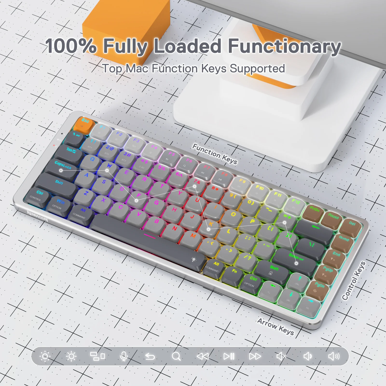 AZURE K652 Wireless Mechanical Keyboard for Mac - Image 5