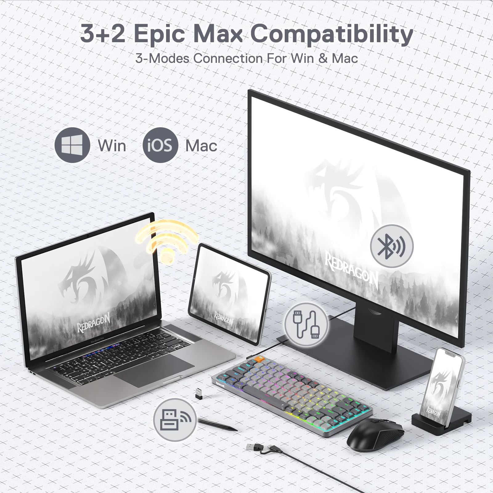 AZURE K652 Wireless Mechanical Keyboard for Mac - Image 7