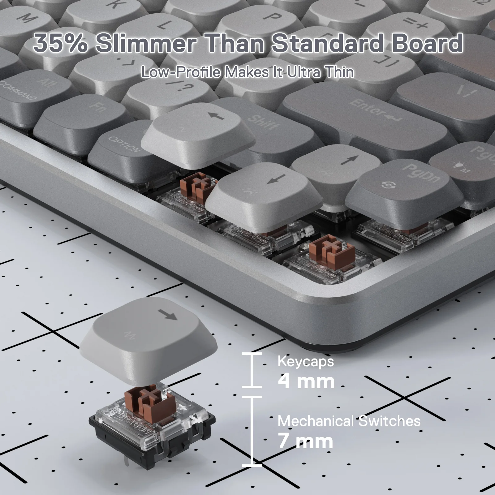 AZURE K652 Wireless Mechanical Keyboard for Mac - Image 9