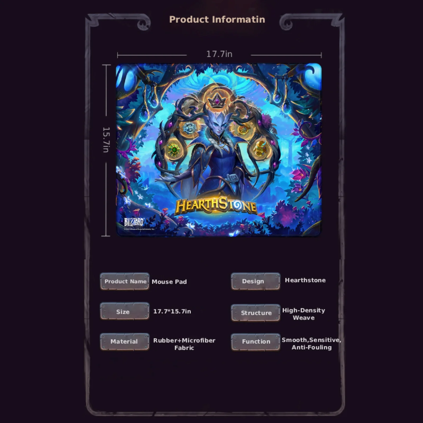 Hearthstone Large Game Mouse Pad - Image 11