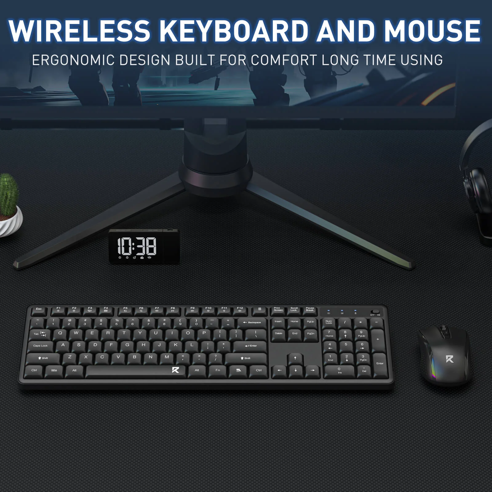 BS7634 Wireless Keyboard and Mouse Combo - Image 5