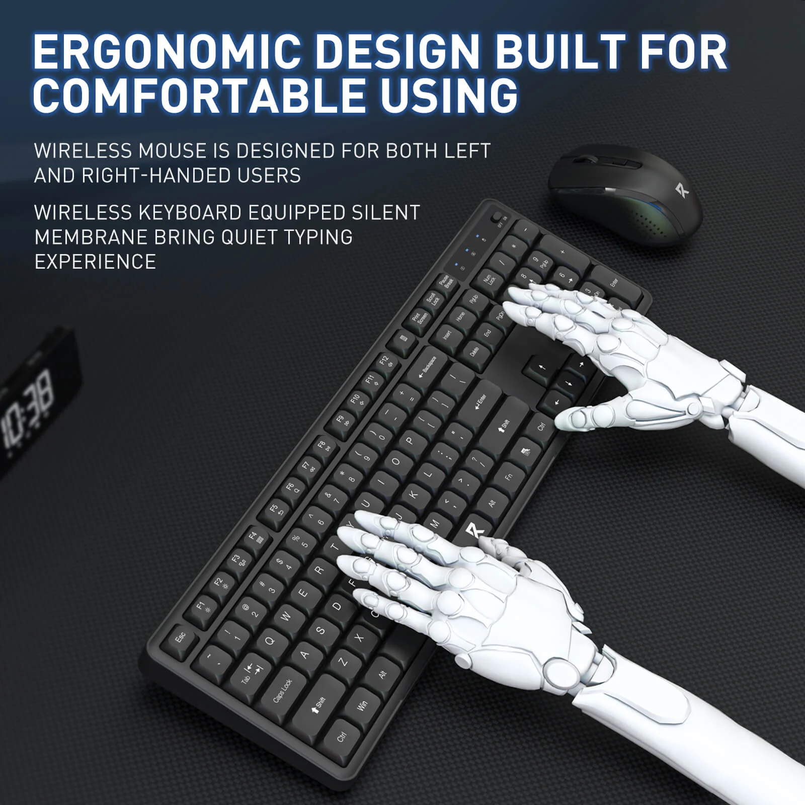 BS7634 Wireless Keyboard and Mouse Combo - Image 7
