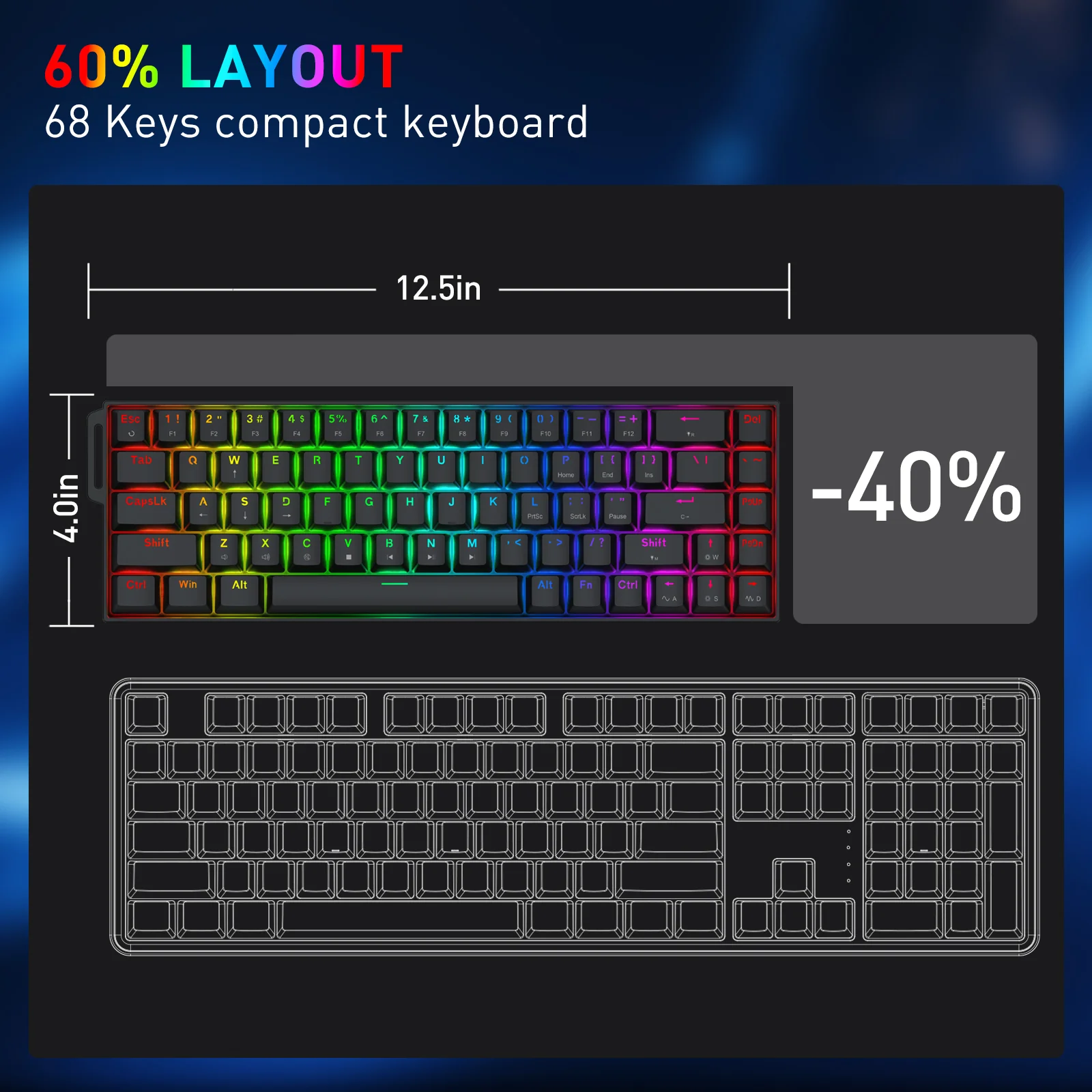 CASTOR K631 HE Rapid Trigger Gaming Keyboard - Image 5