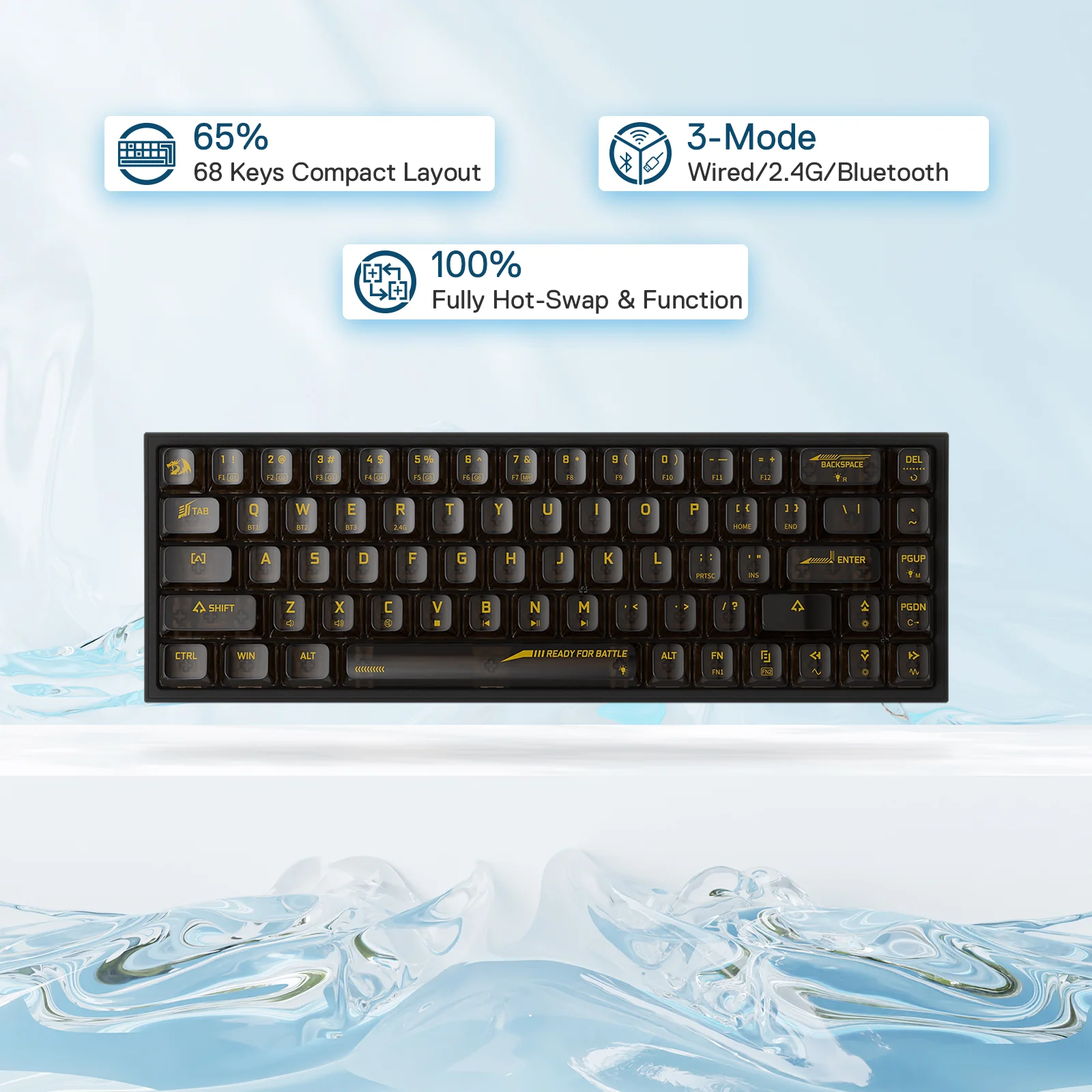 CASTOR K631 PRO Full-Transparent Mechanical Keyboard - Image 6