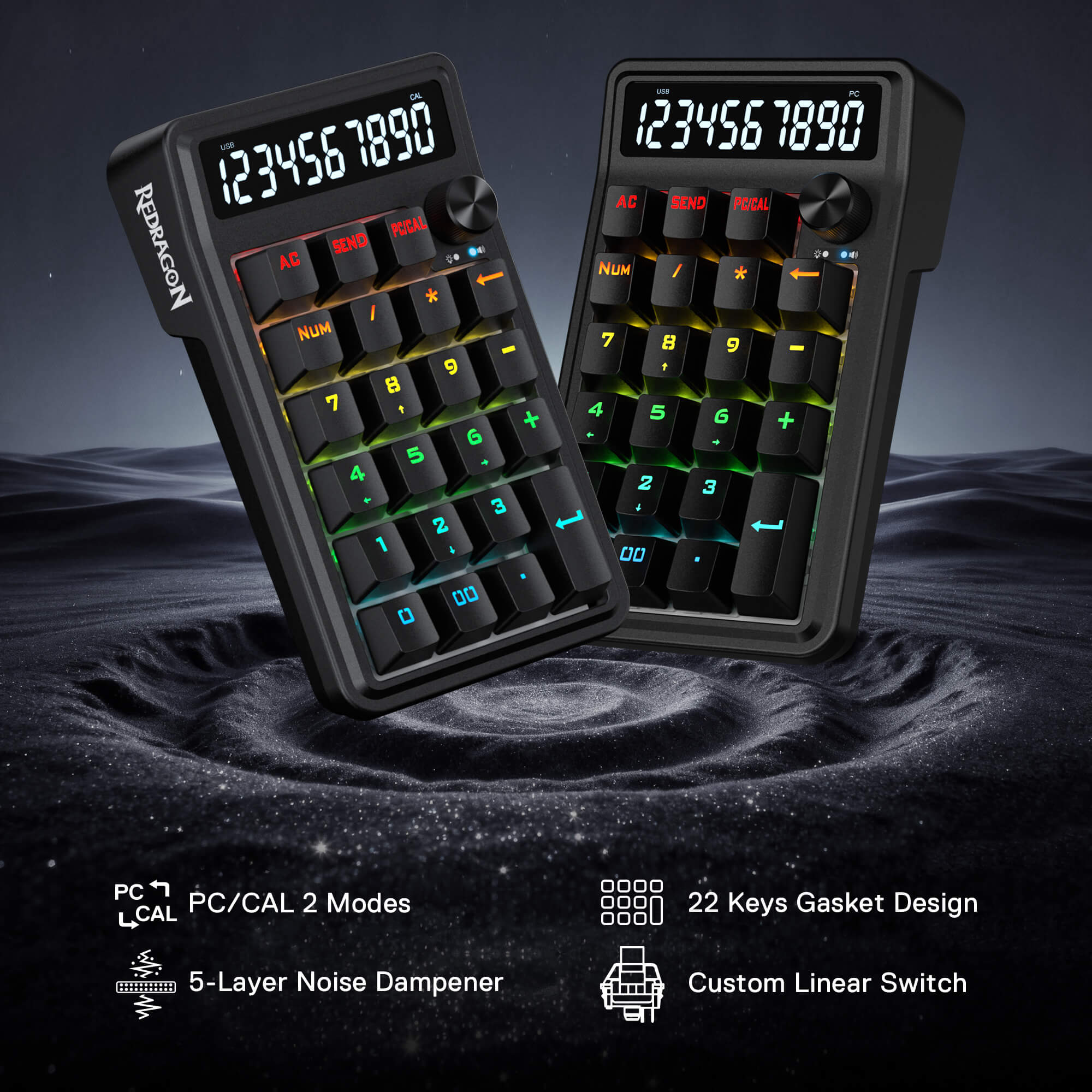 COVE K733 Mechanical Numpad Keyboard - Image 13