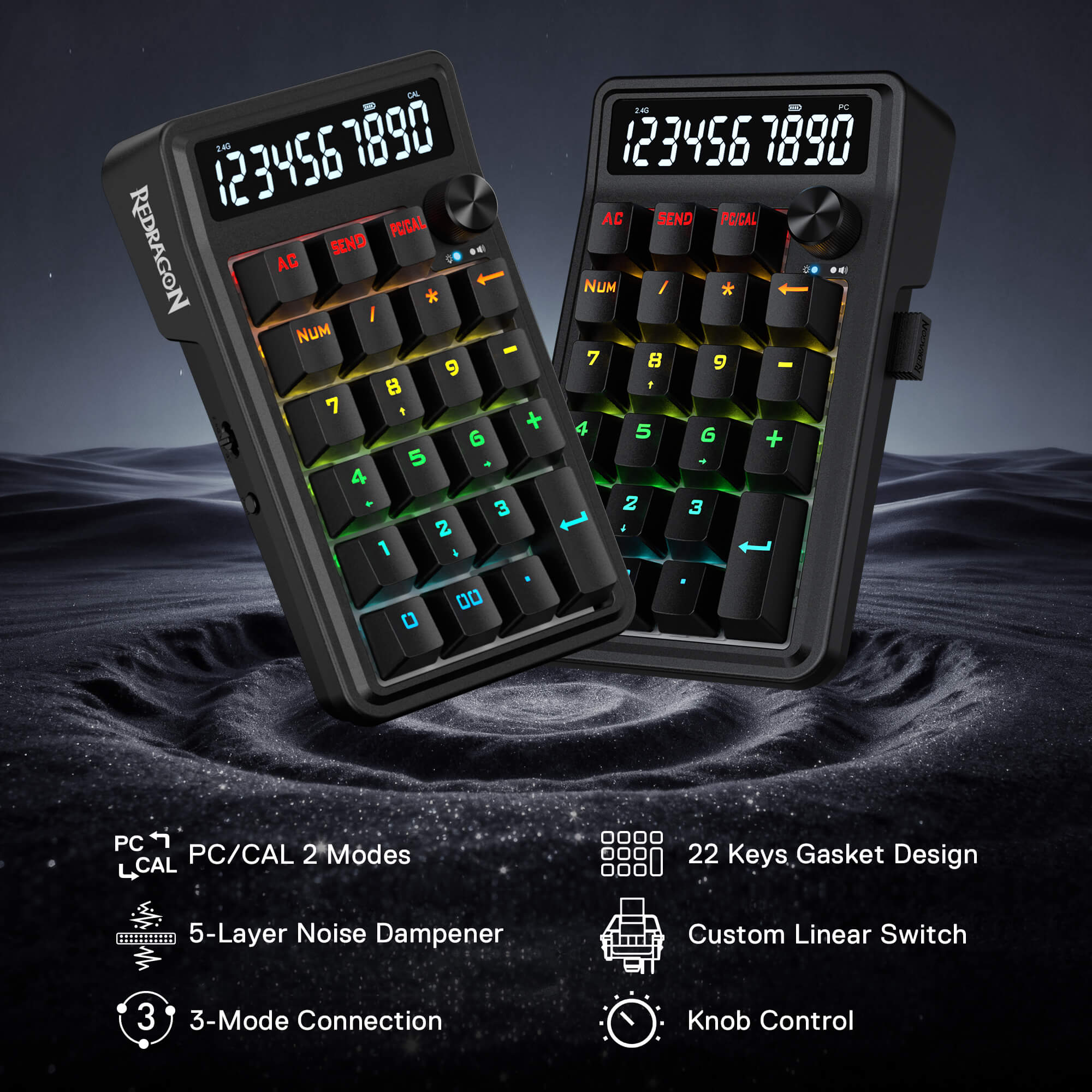 COVE K733 Mechanical Numpad Keyboard - Image 4