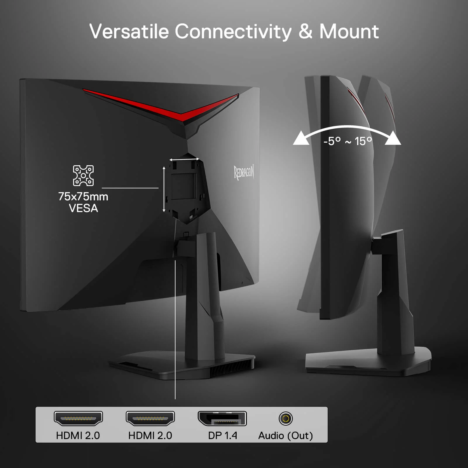 CORAL 27" 144hz/165HZ Curve Gaming Monitor - Image 3