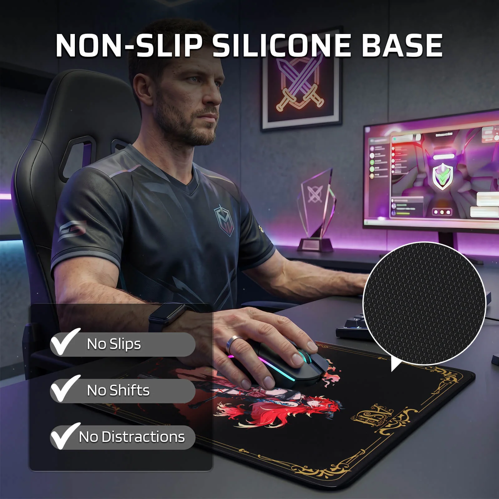 Drake Oath Glass Mouse Pad - Image 9