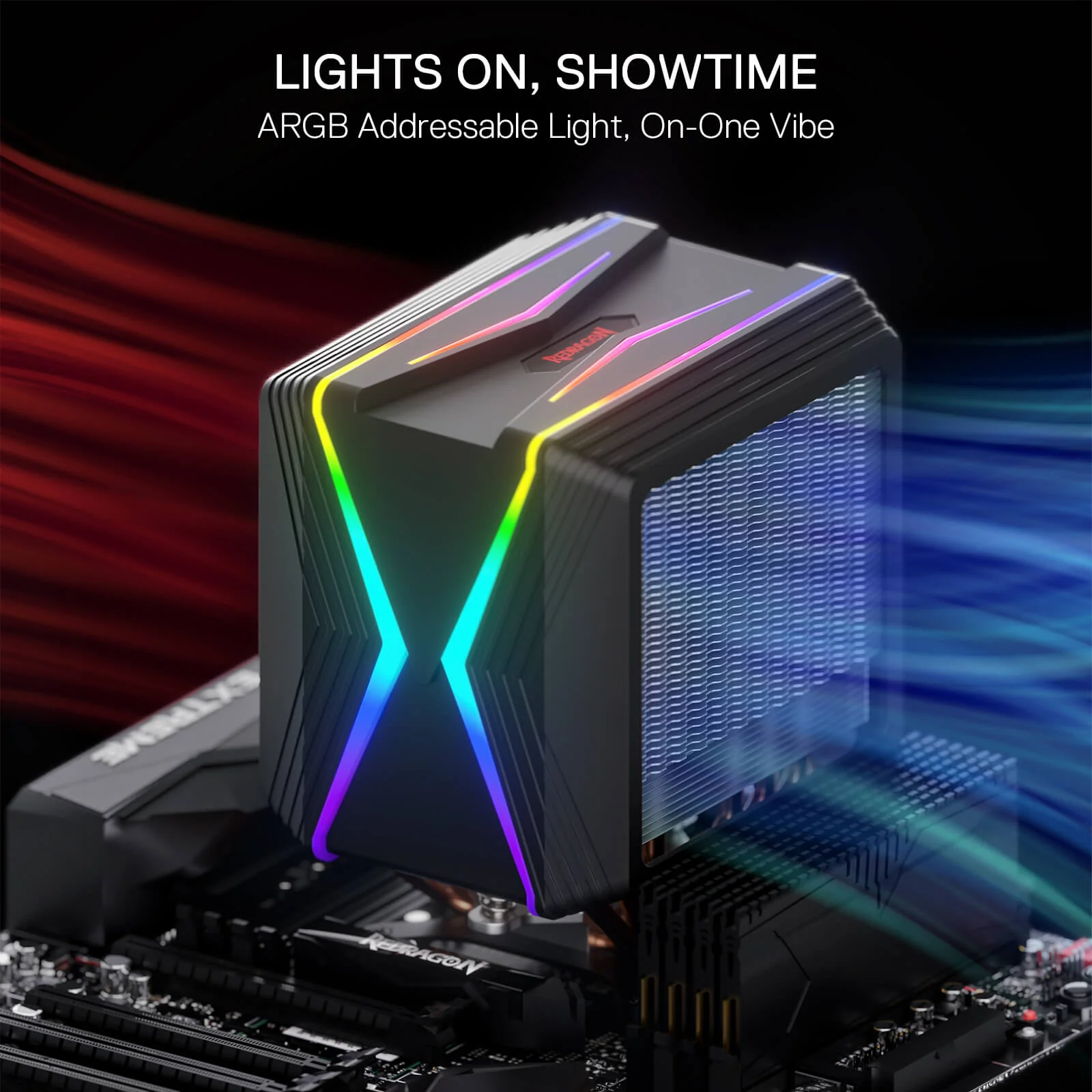 HODUR C218 ARGB Dual Tower CPU Air Cooler - Image 6
