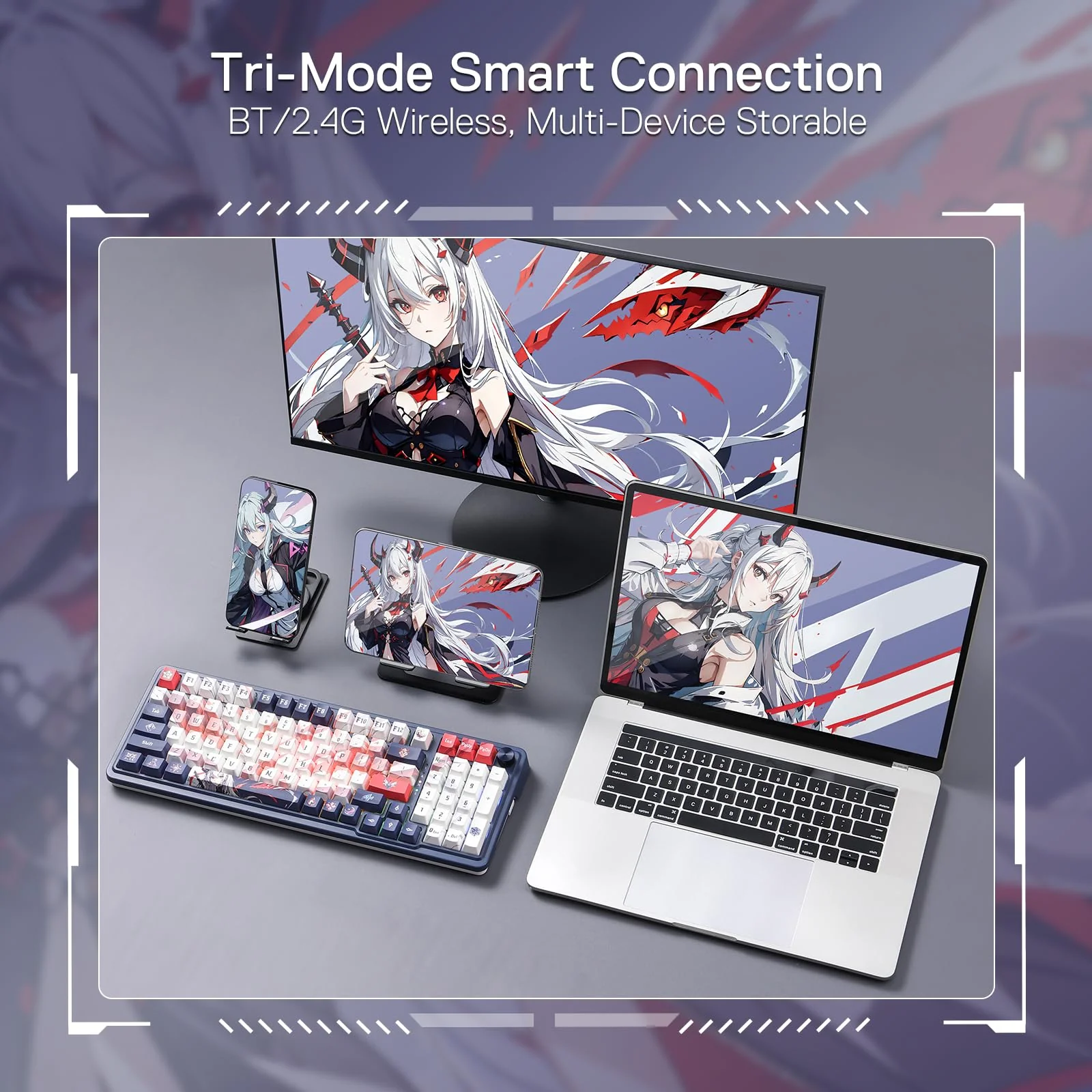 EISA K686 PRO SE Keyboard & M612 PRO Gaming Mouse Anime Combo - Image 3