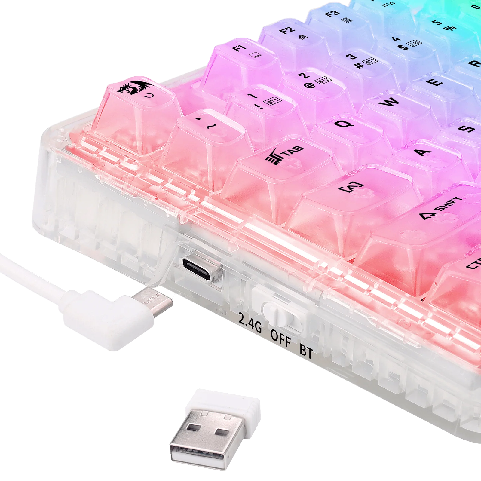 ELF PRO K649 Wireless Transparent Keyboard - Image 17