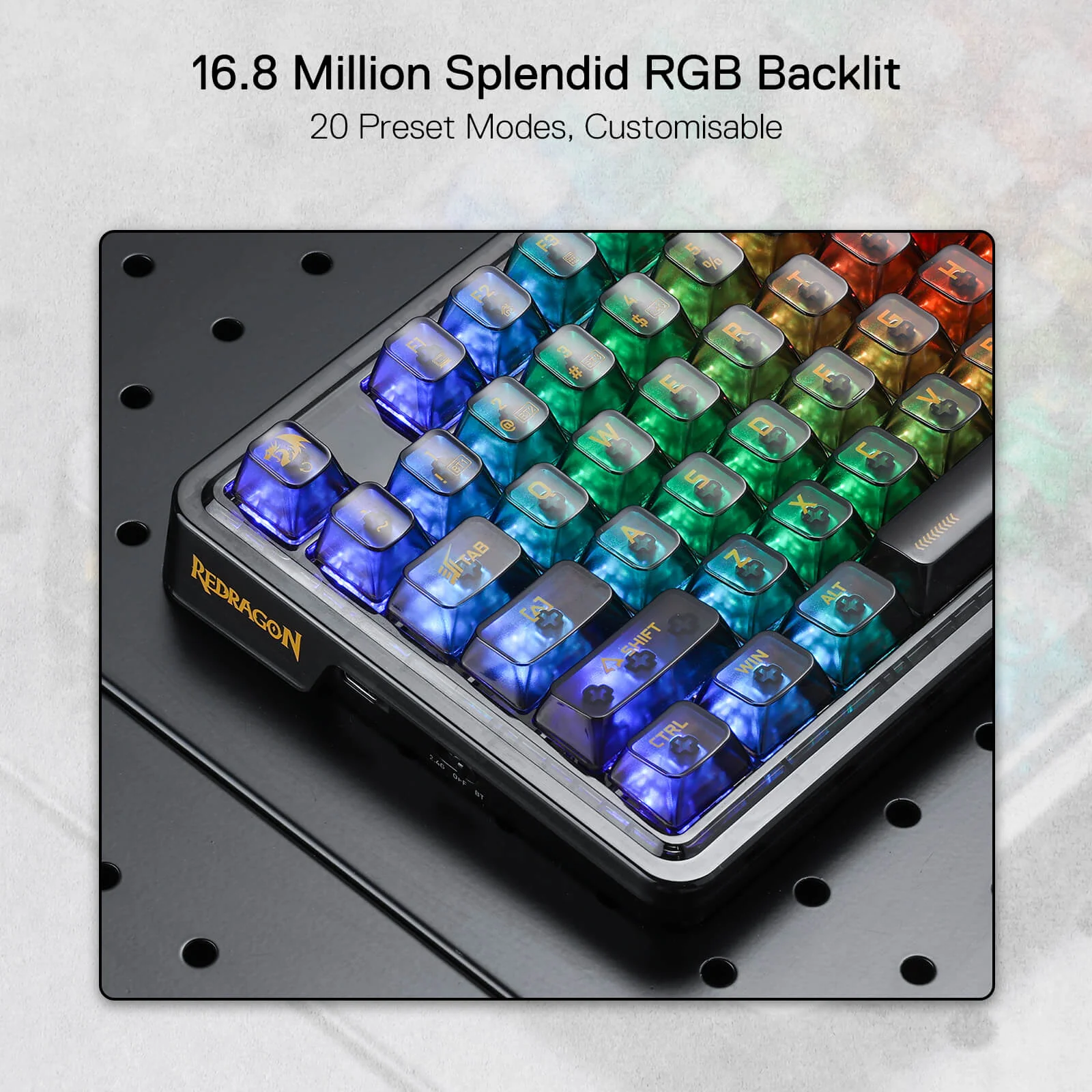 ELF PRO K649 Wireless Transparent Keyboard - Image 9