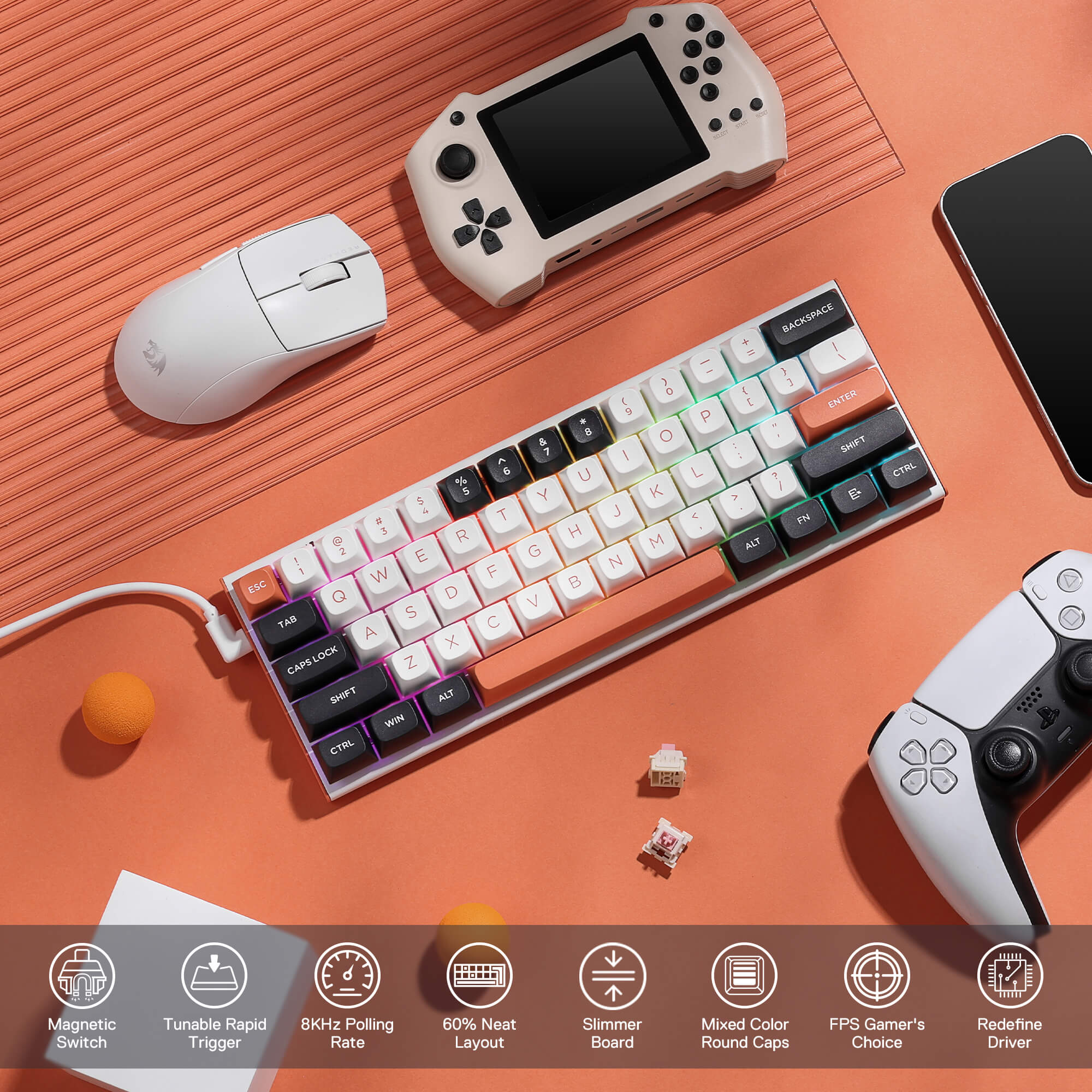FIDD K683 (M61) (Magnetic Hall Effect Keyboard) - Image 3