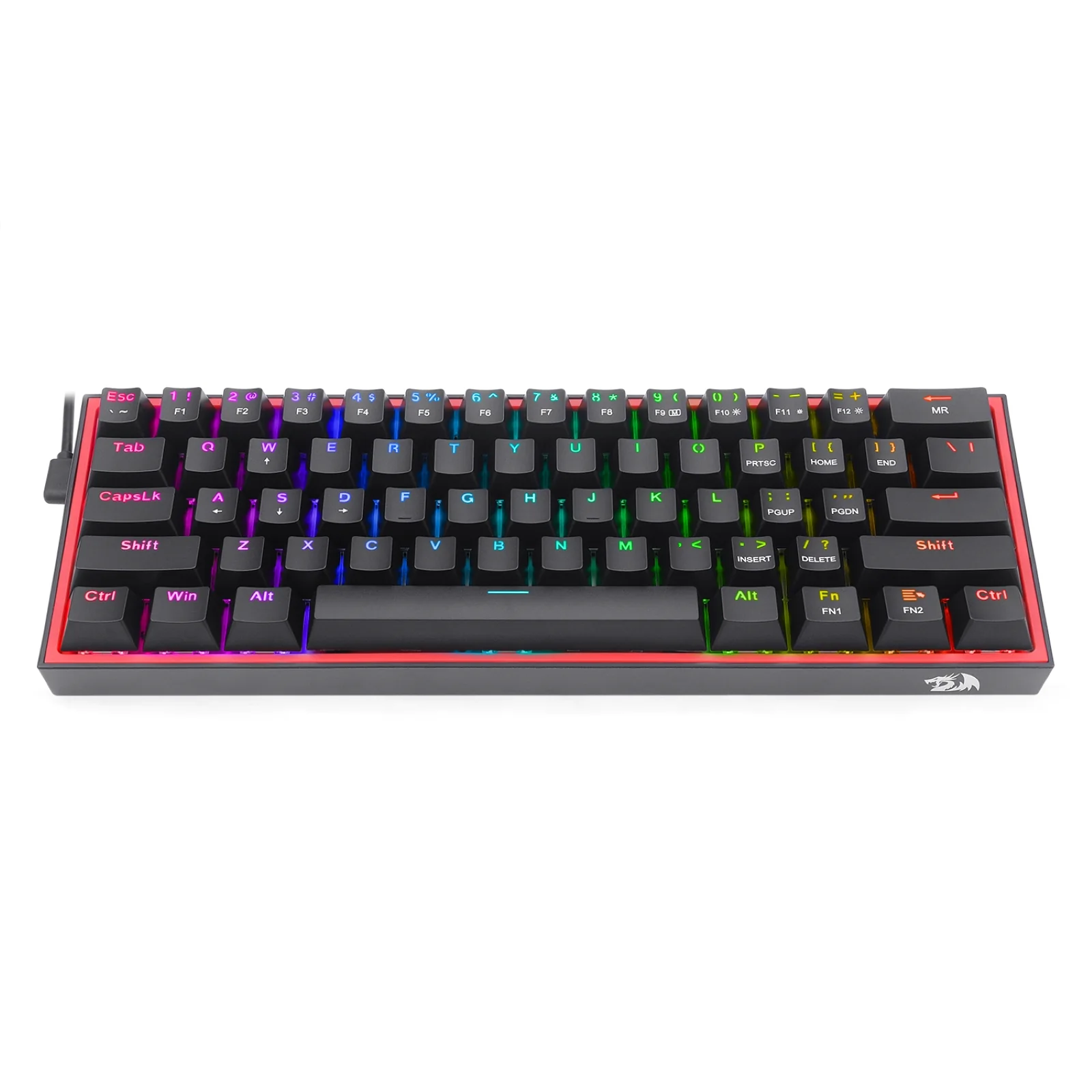 FIZZ K617 60% Wired Mechanical Keyboard (Red Inner) - Image 10