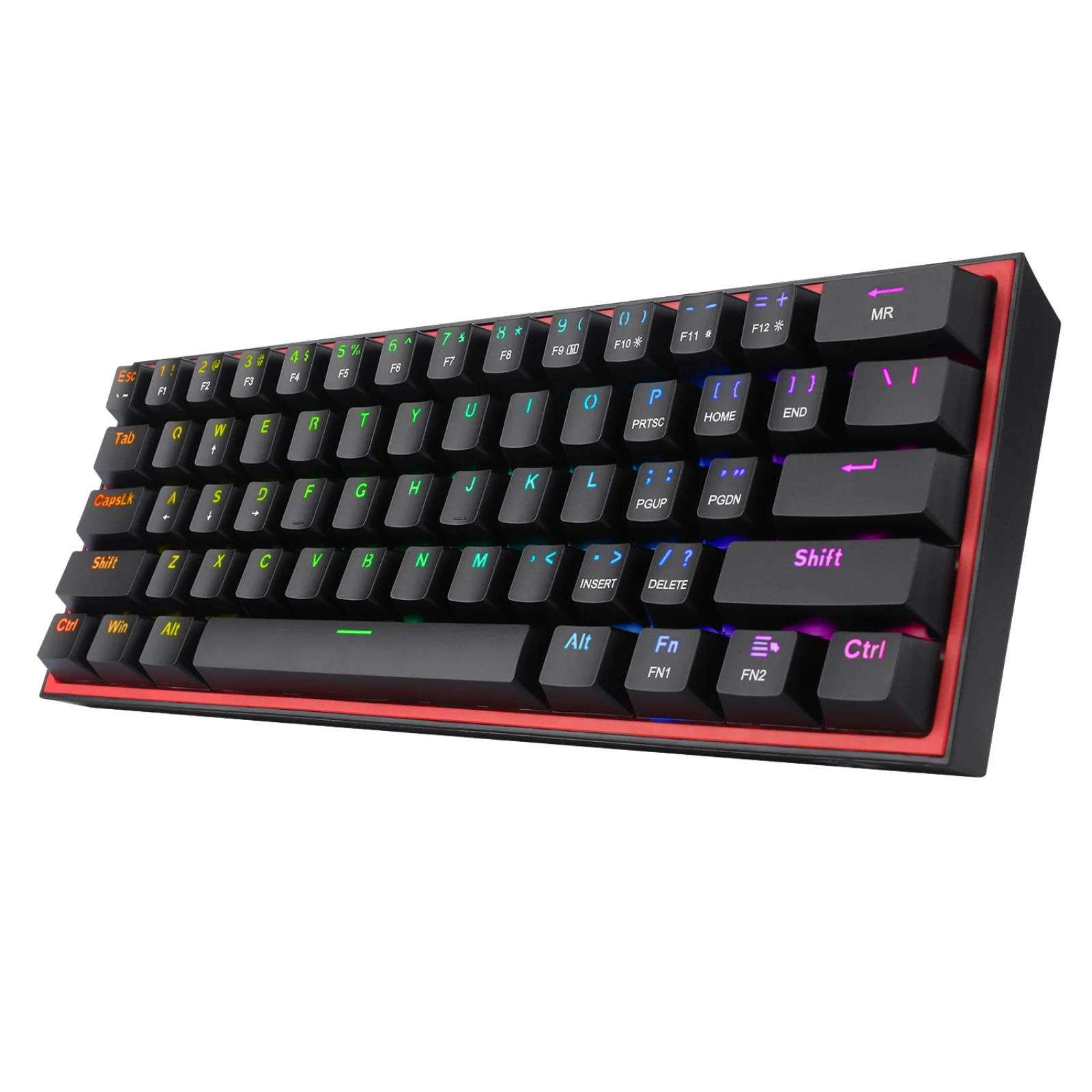 FIZZ K617 60% Wired Mechanical Keyboard (Red Inner) - Image 2