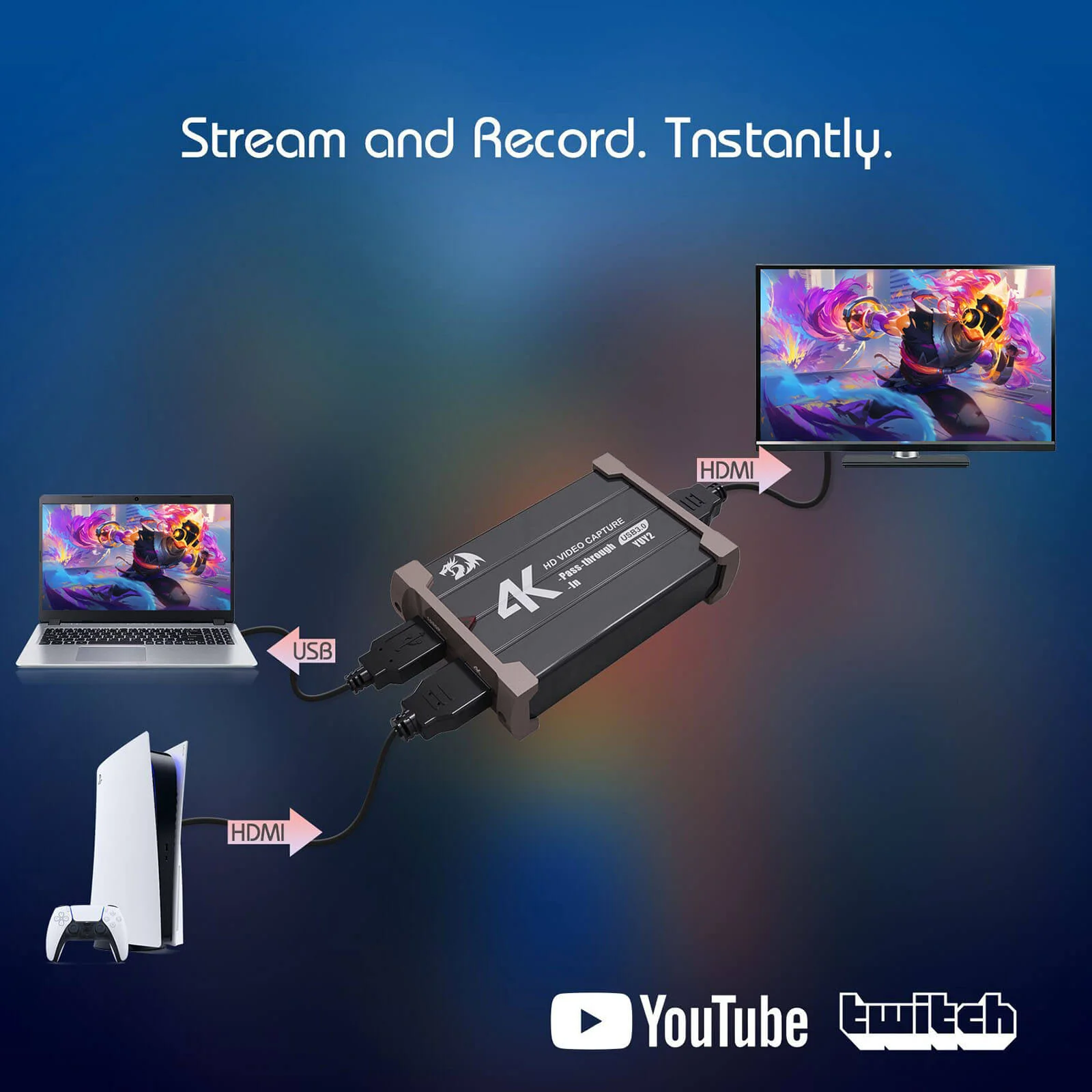 FLASH VC321 4K Video Capture Card - Image 5
