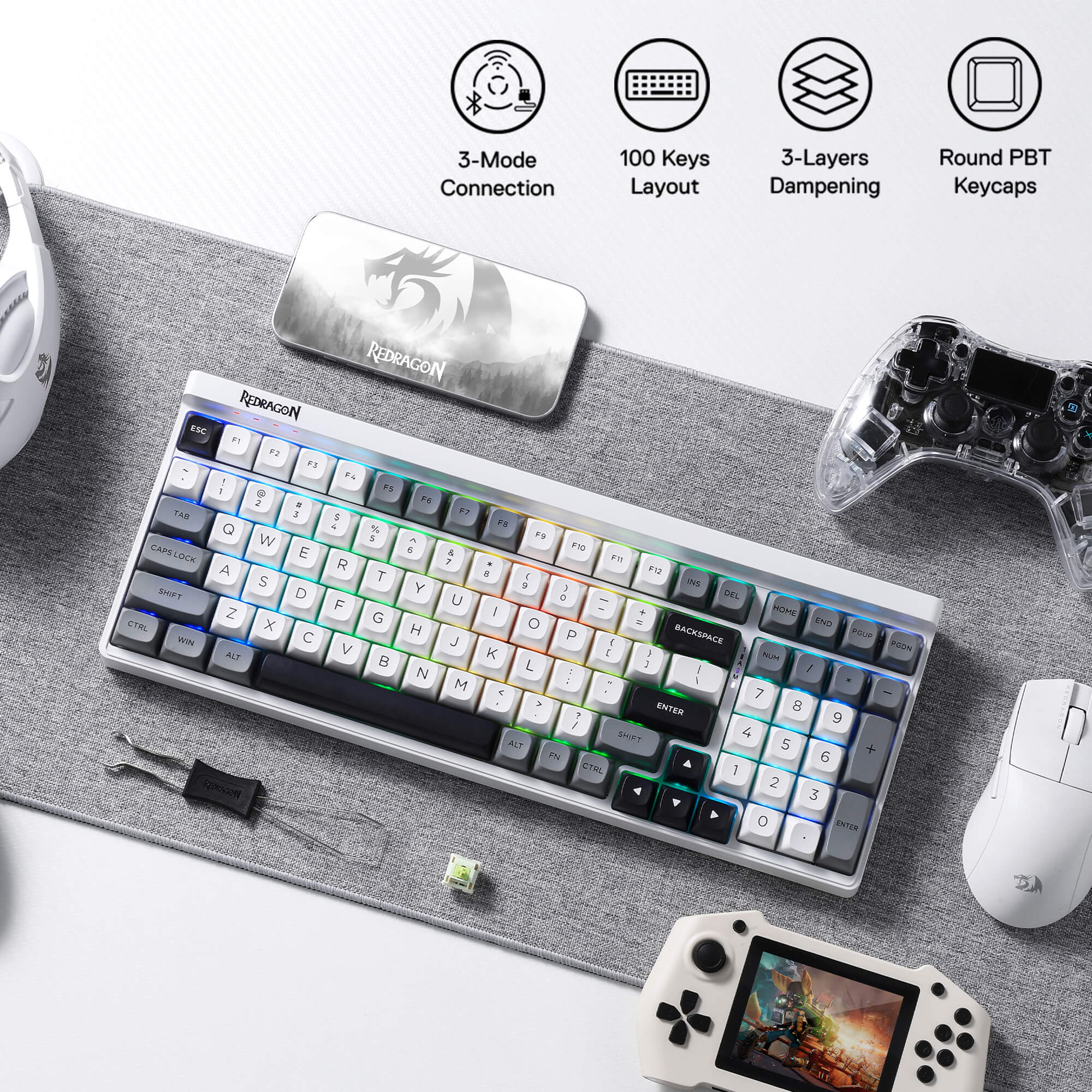 GAREN K656 PRO (MoonDust Gray) - Image 2