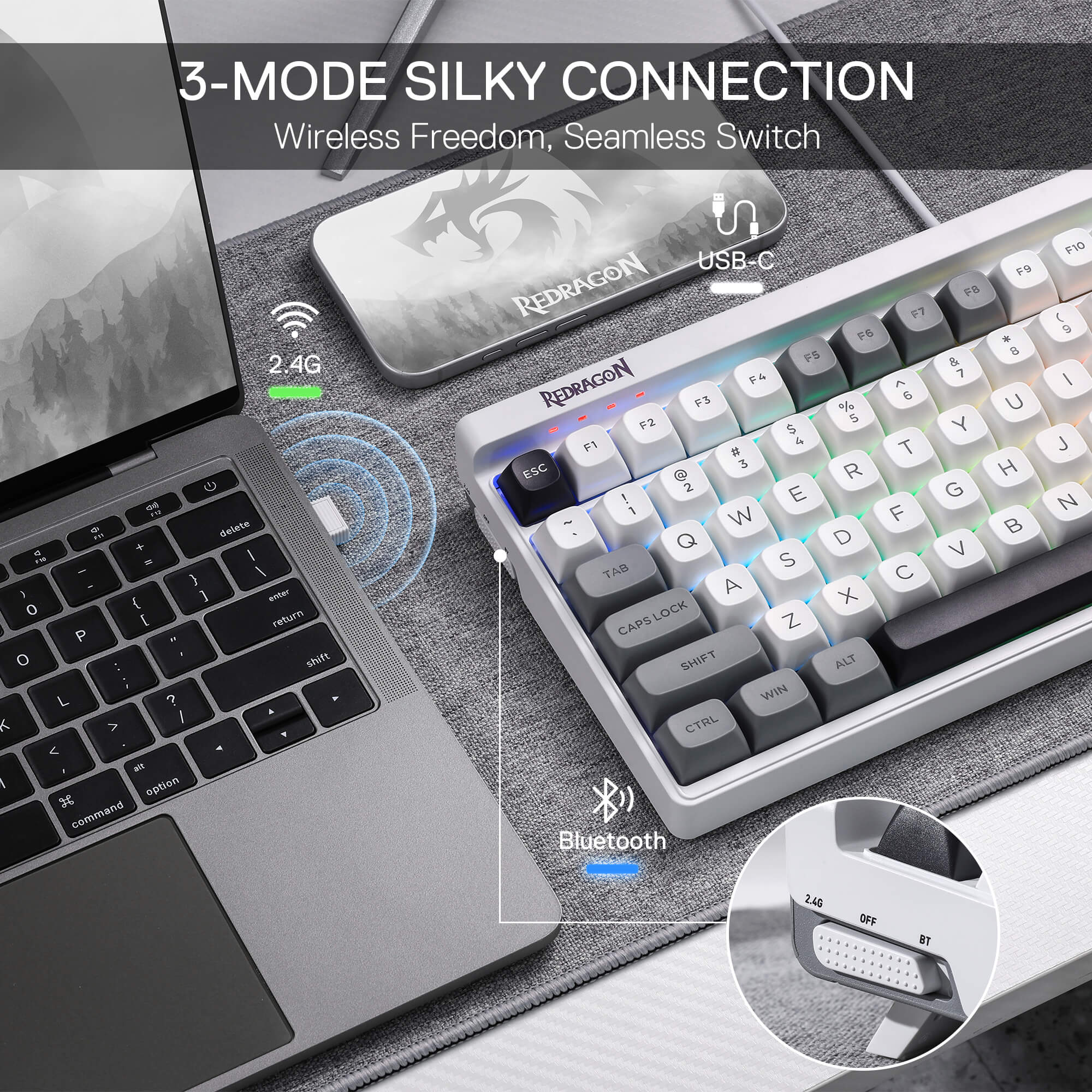 GAREN K656 PRO (MoonDust Gray) - Image 3