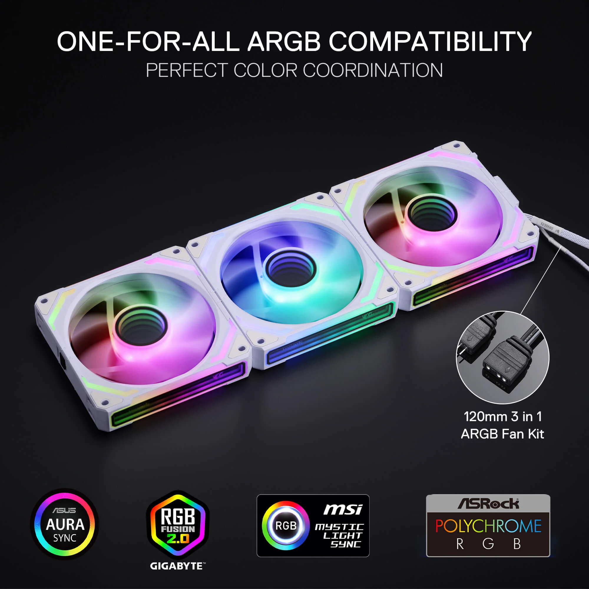 GCF012 Standard 120mm ARGB PC Case Fan - Image 10