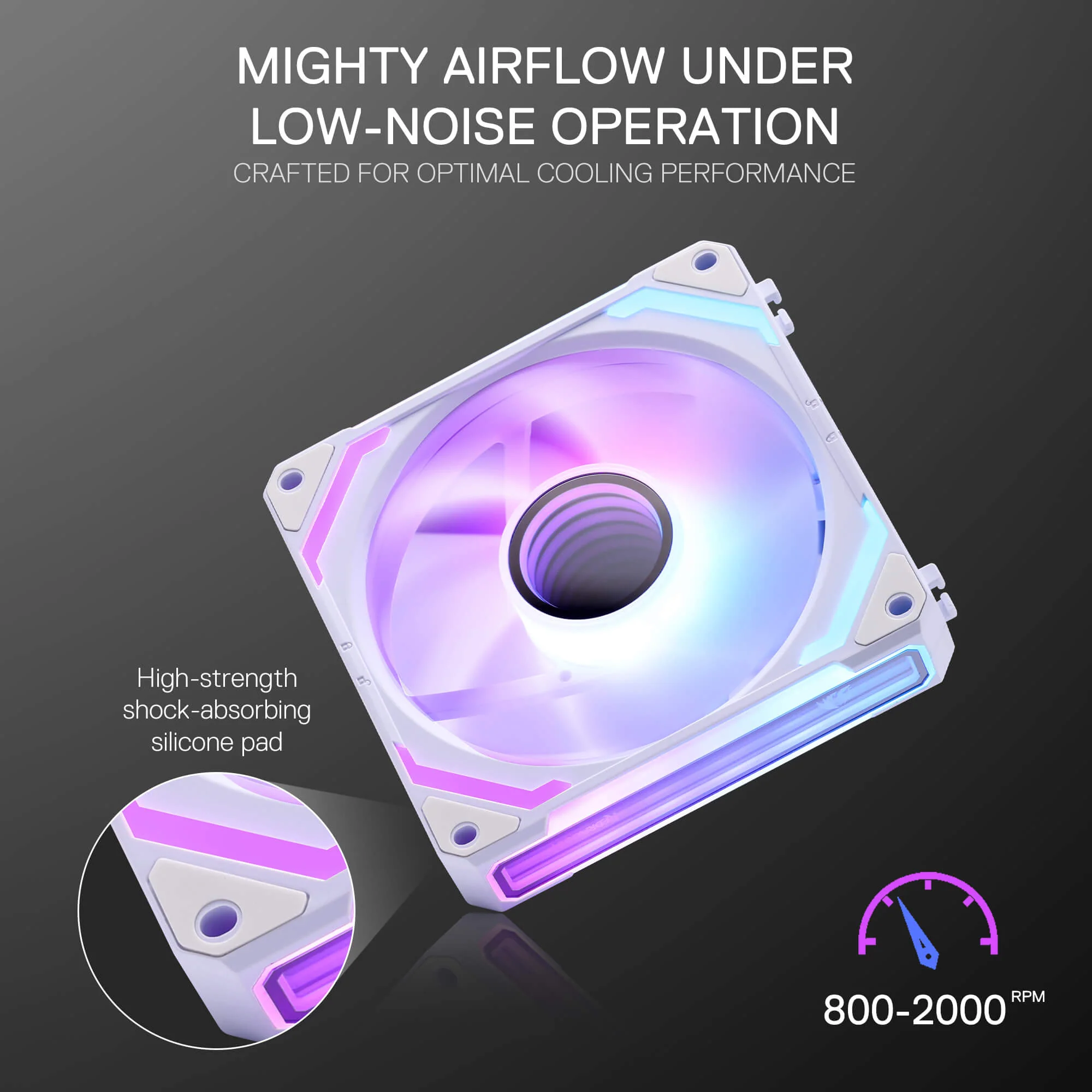 GCF012 Standard 120mm ARGB PC Case Fan - Image 12