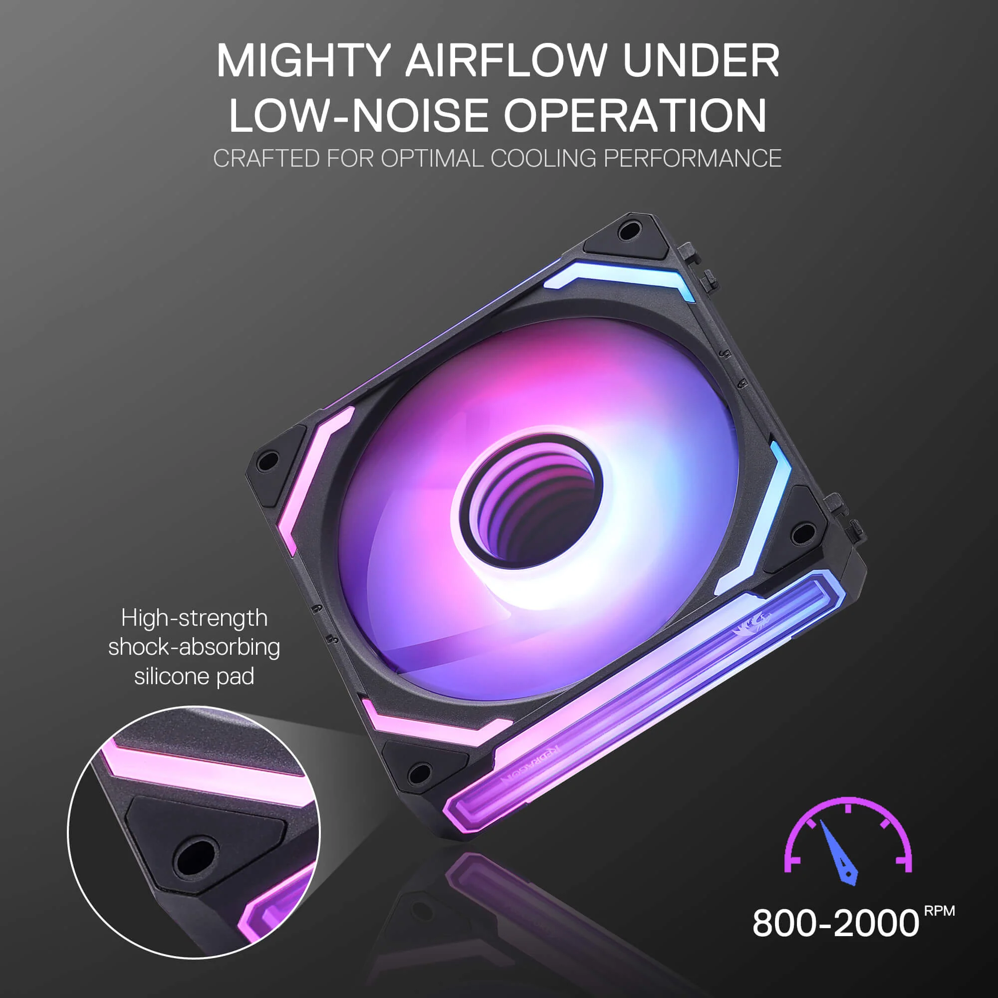 GCF012 Standard 120mm ARGB PC Case Fan - Image 7
