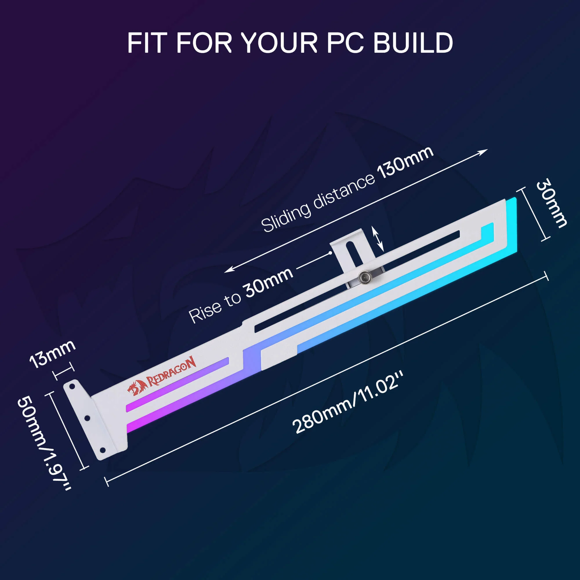 GCP03 ARGB GPU Support Bracket - Image 12