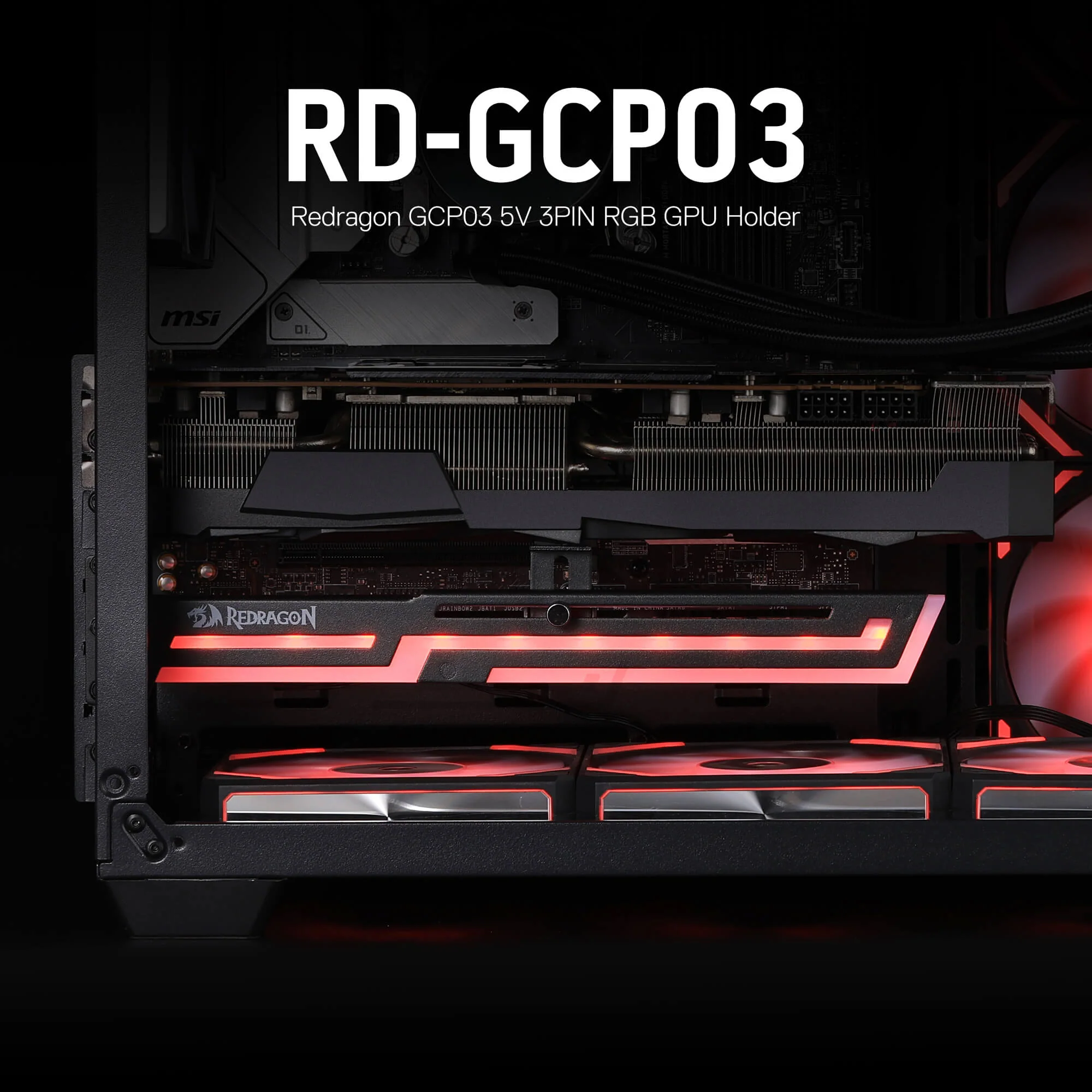 GCP03 ARGB GPU Support Bracket - Image 3