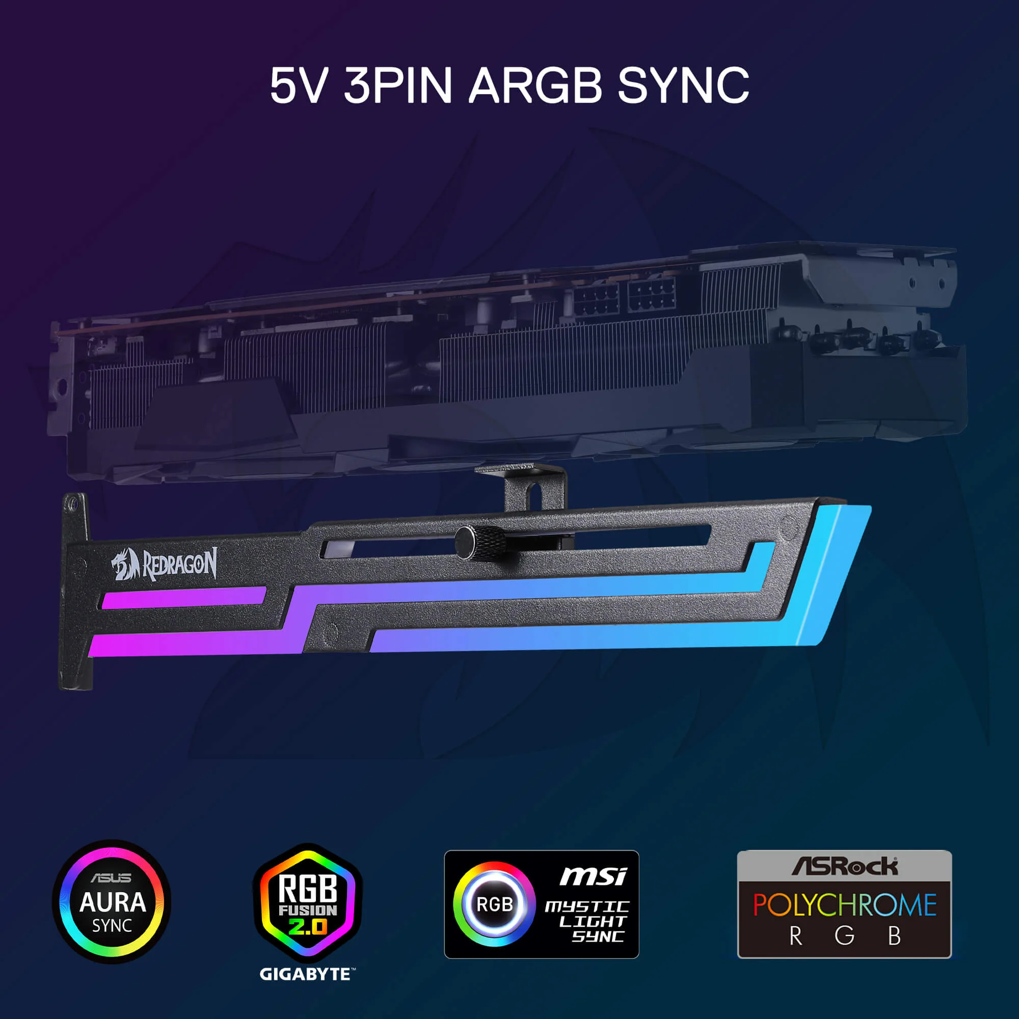 GCP03 ARGB GPU Support Bracket - Image 5