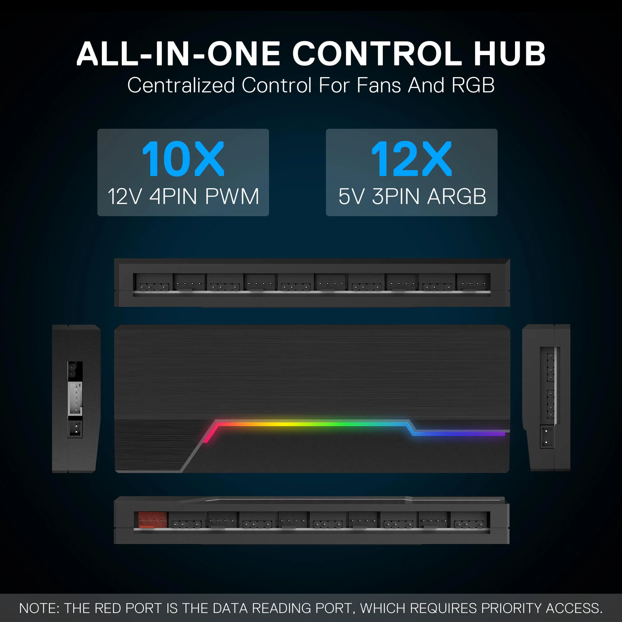 GCP09 ARGB & PWM Fan Hub Controller - Image 7