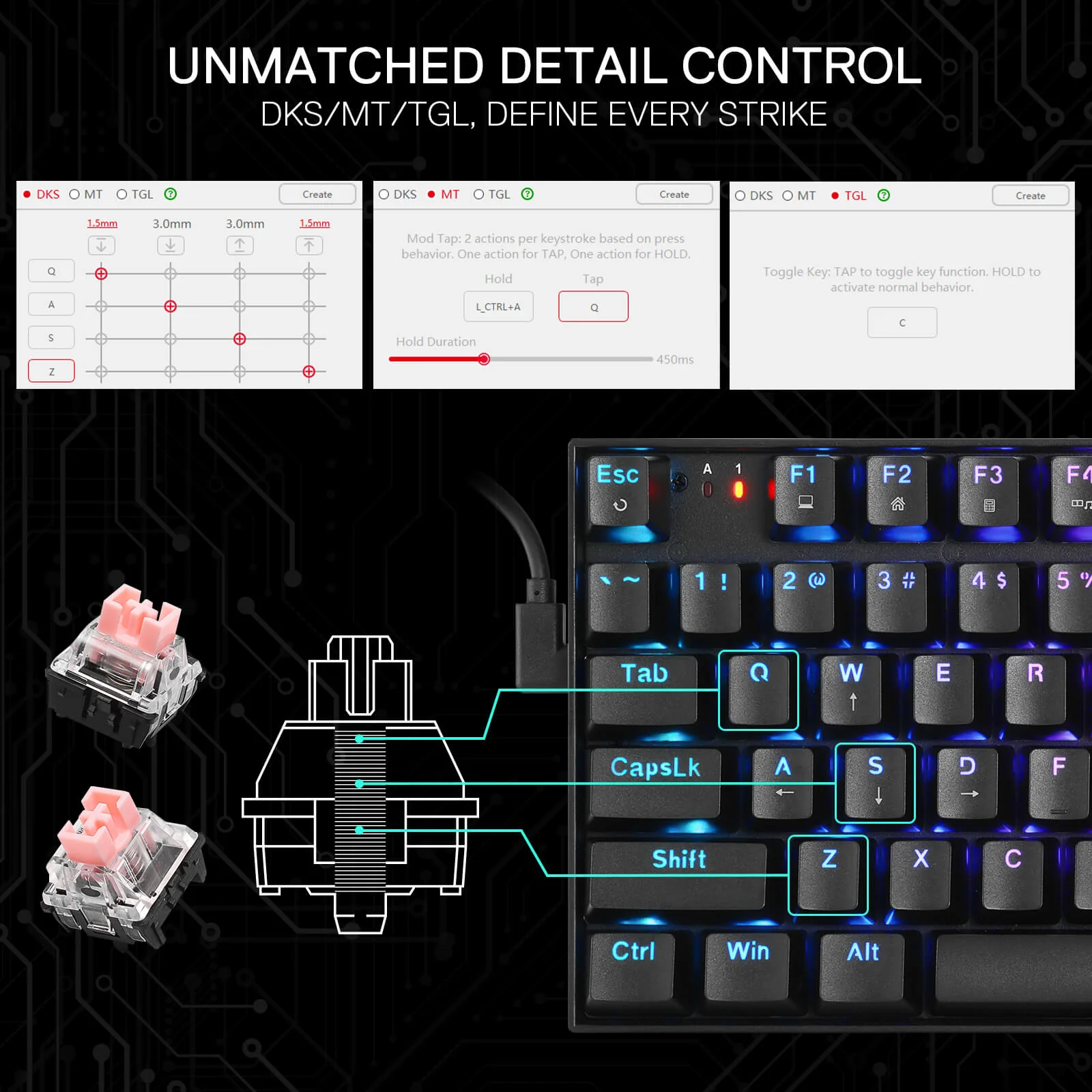 GHOSTBLADE K735 (Magnetic Hall Effect Keyboard) - Image 3