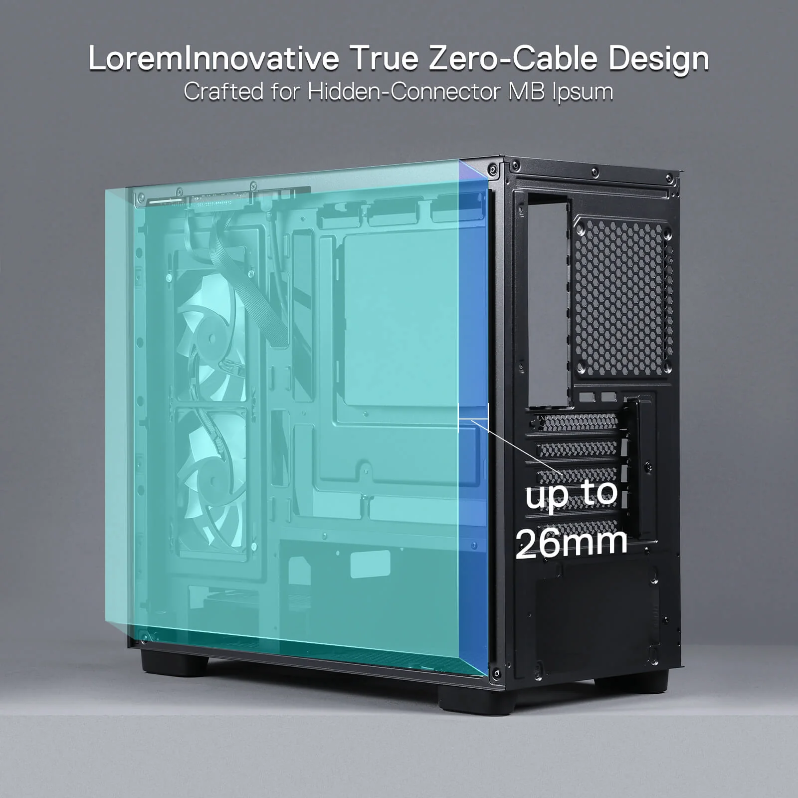 GRINDOR GC218M M-ATX Gaming PC Case - Image 9
