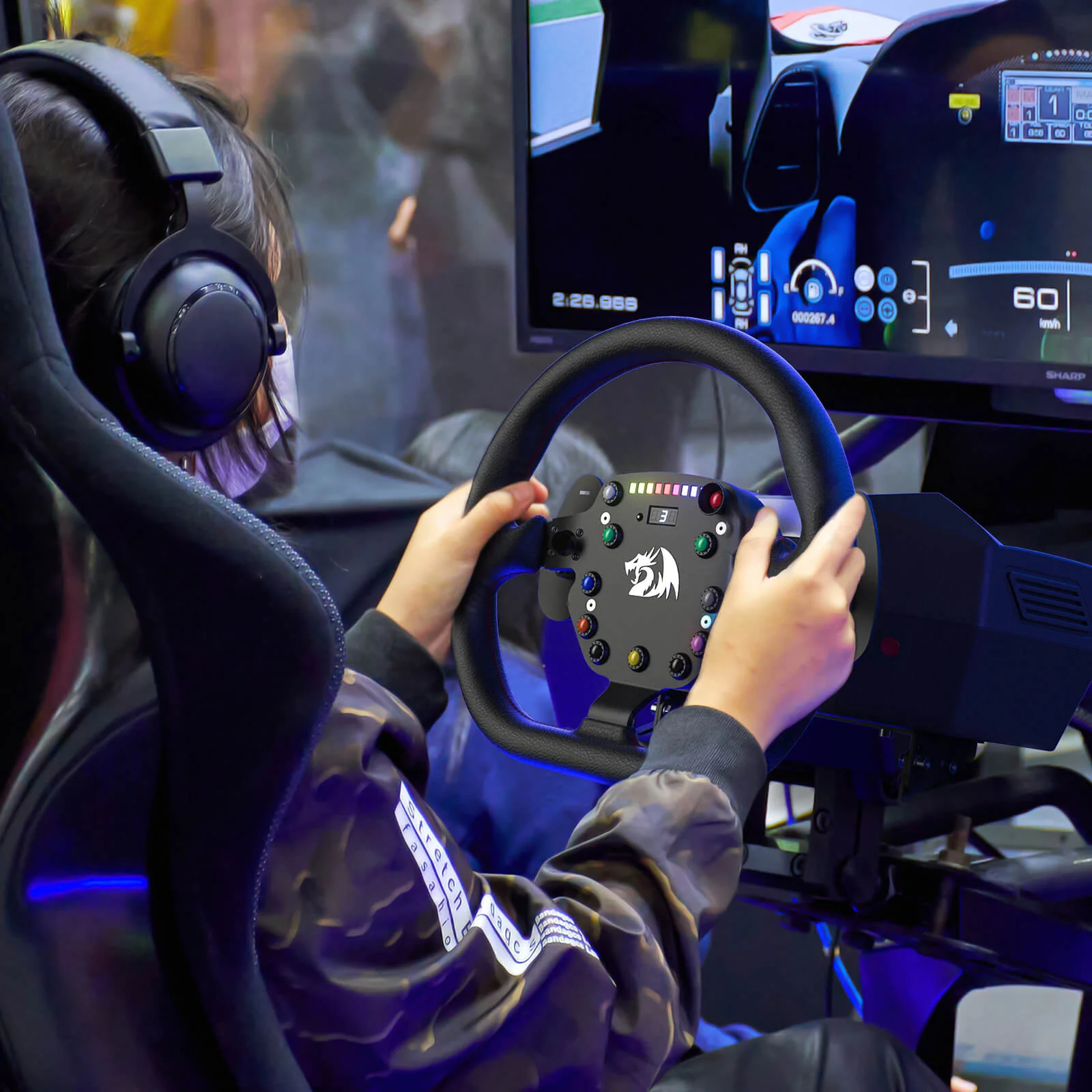 GT32 Racing Wheel & Pedals - Image 3