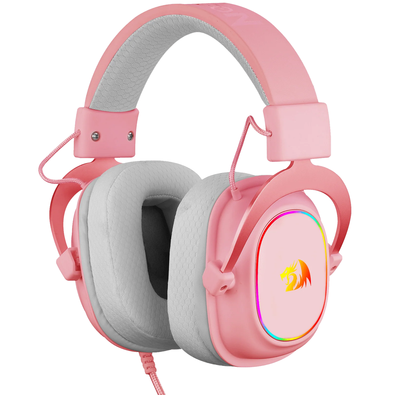 H510 ZEUS-X Cute Gaming Headphone with Mic (Pink Color) - Image 11