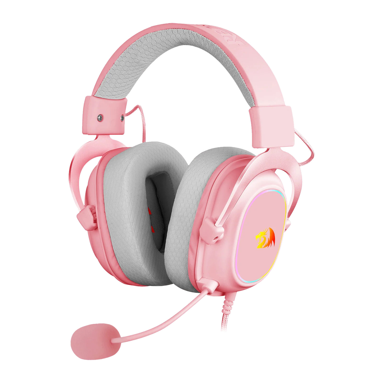 H510 ZEUS-X Cute Gaming Headphone with Mic (Pink Color) - Image 7