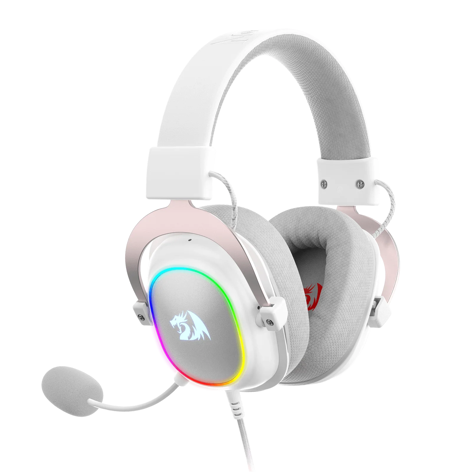 H510 ZEUS-X RGB White Wired Gaming Headset - Image 3