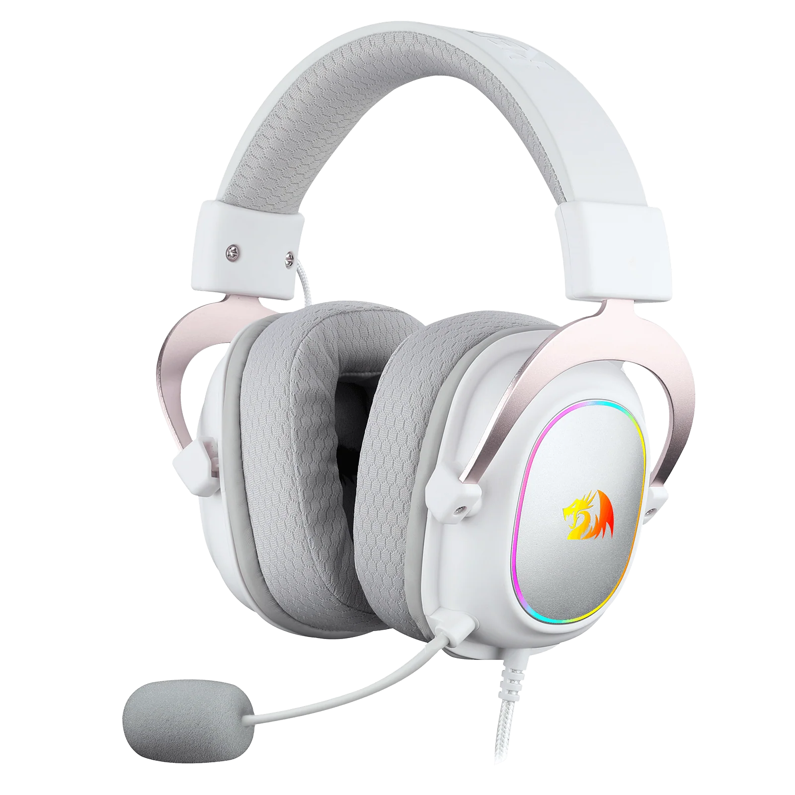 H510 ZEUS-X RGB White Wired Gaming Headset - Image 8
