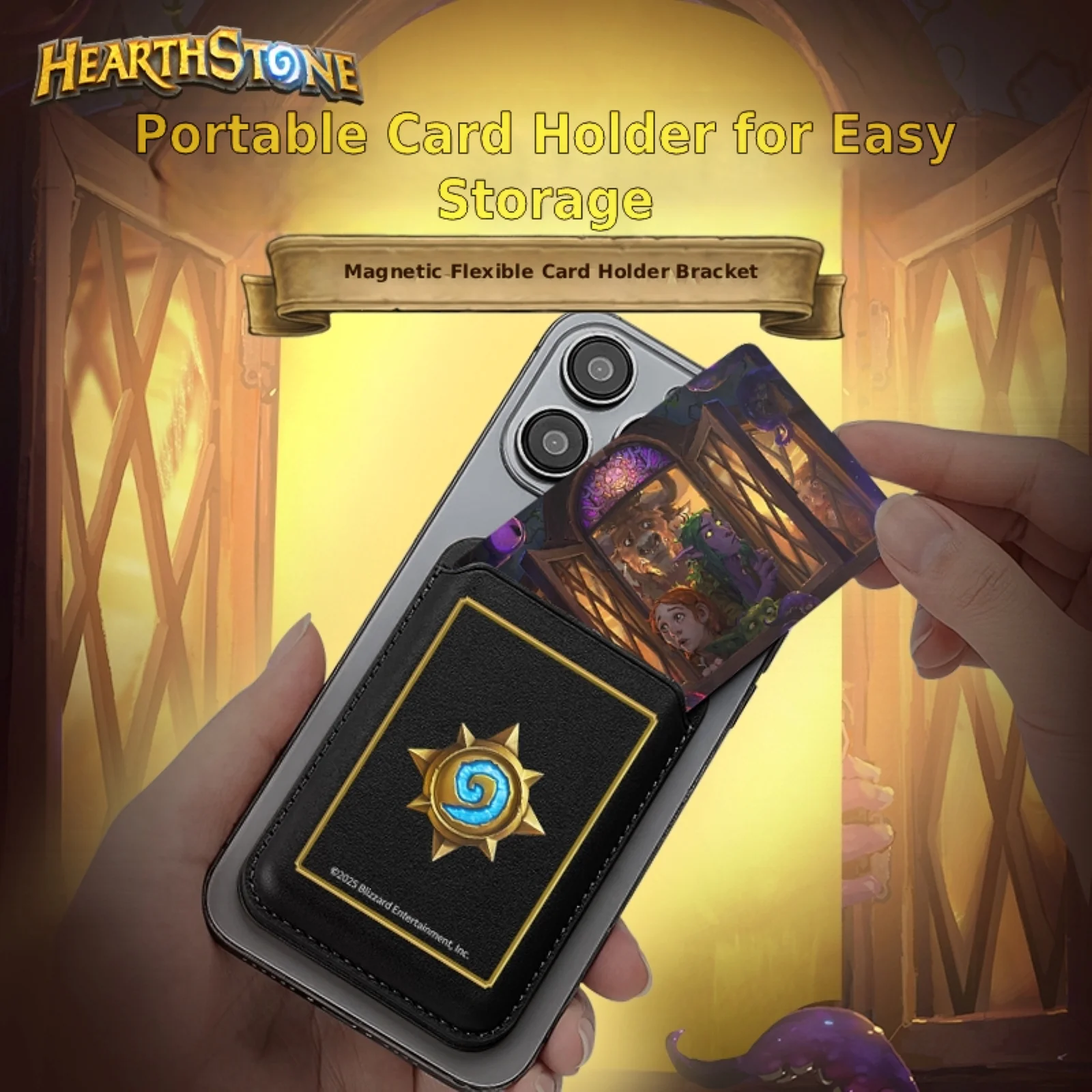 Hearthstone Magnetic Wallet Doubles as Phone Stand - Image 3