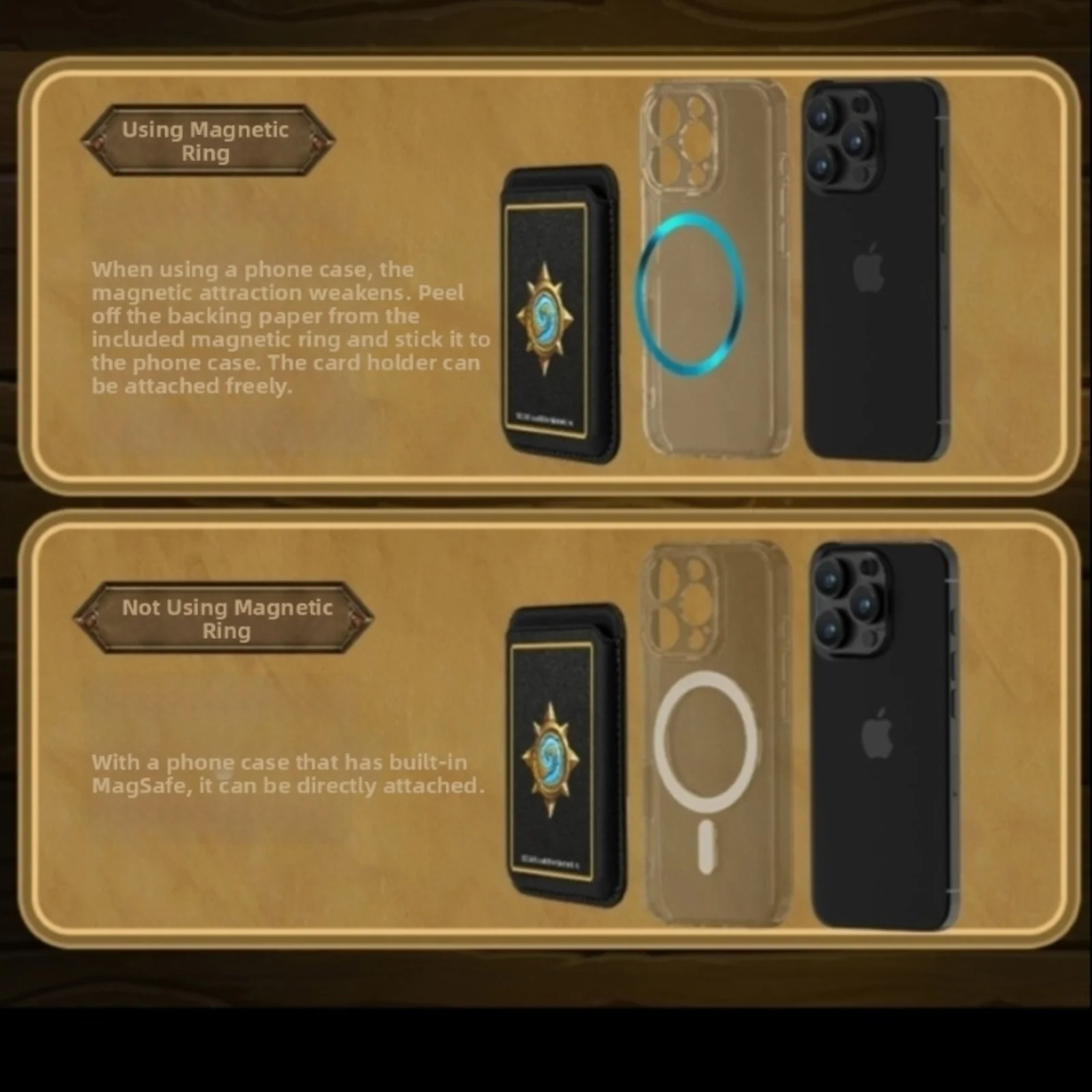 Hearthstone Magnetic Wallet Doubles as Phone Stand - Image 8